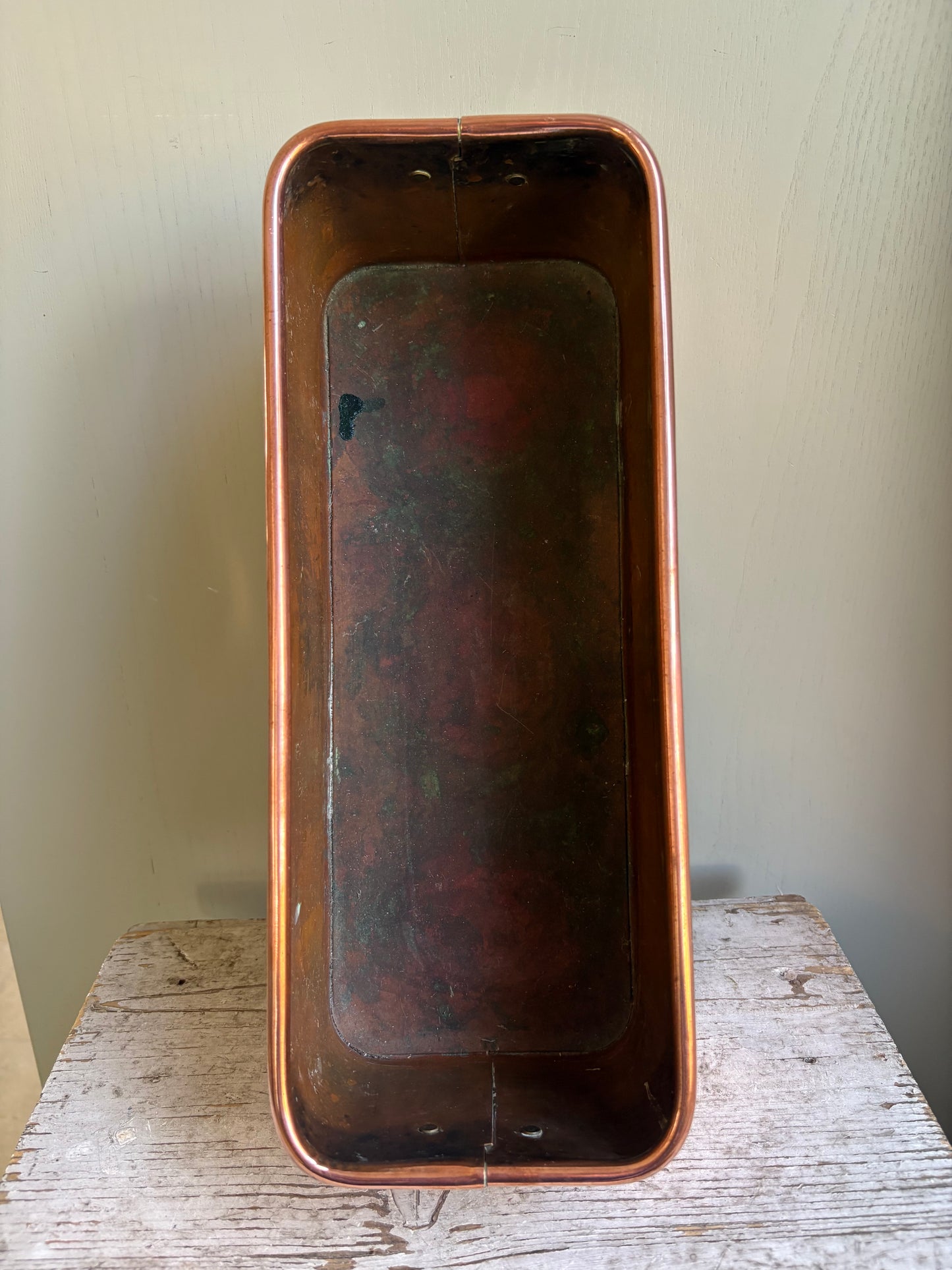 Copper Trough Planter