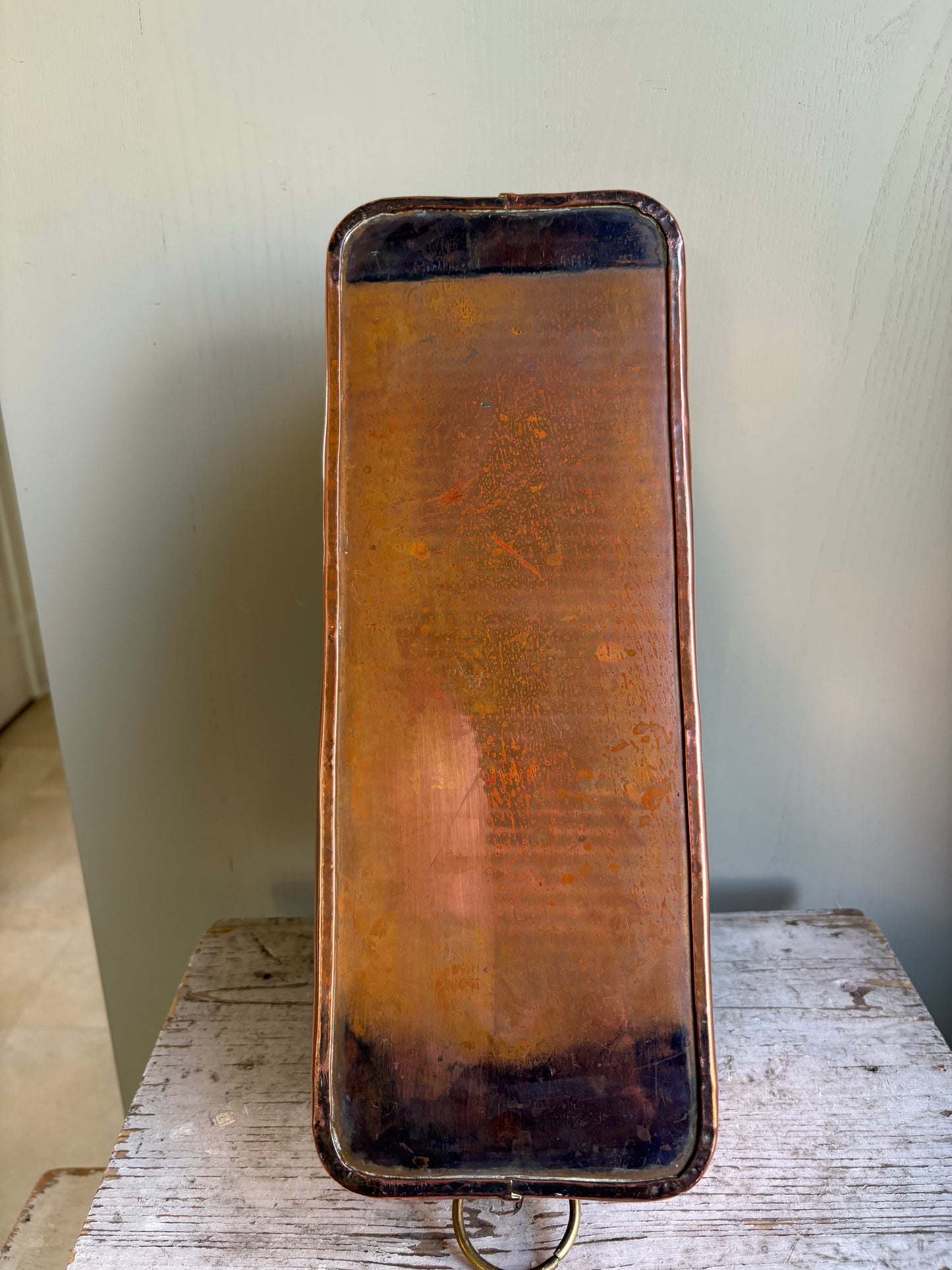 Copper Trough Planter