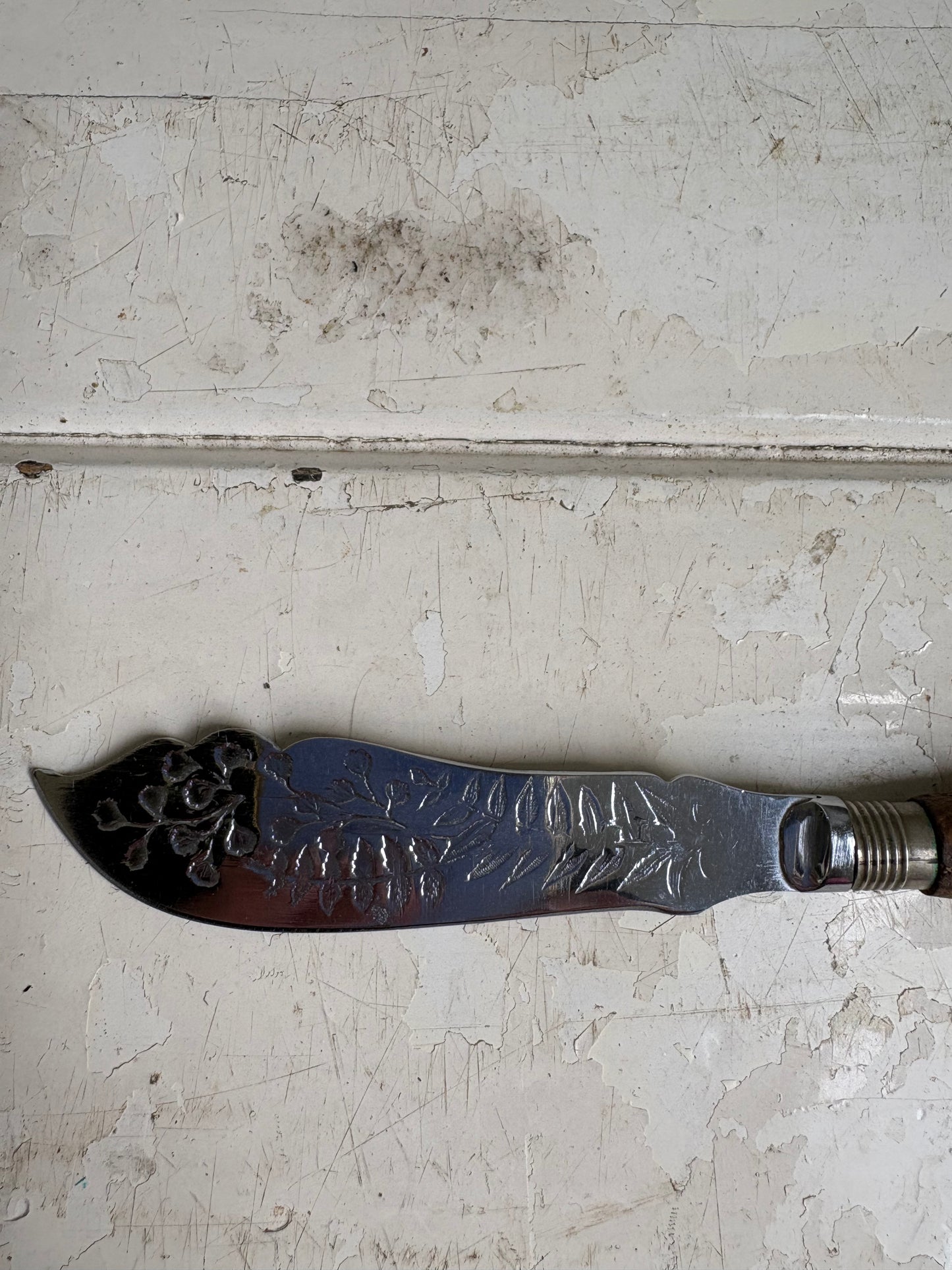 Vintage BUTTER Carved Butter Spreader