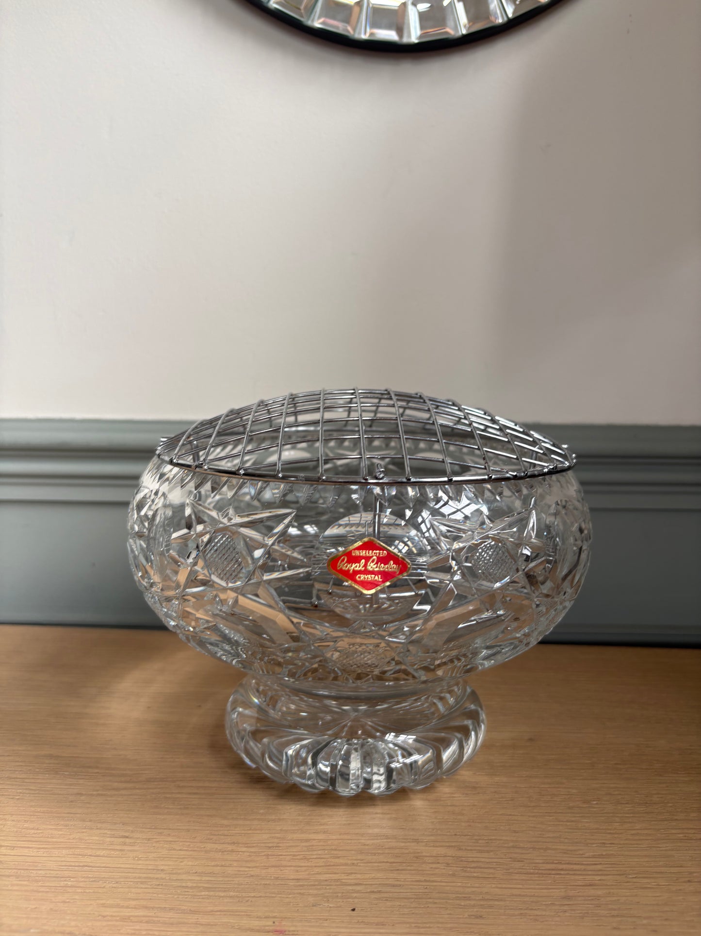 Royal Brierley Crystal PosyVase