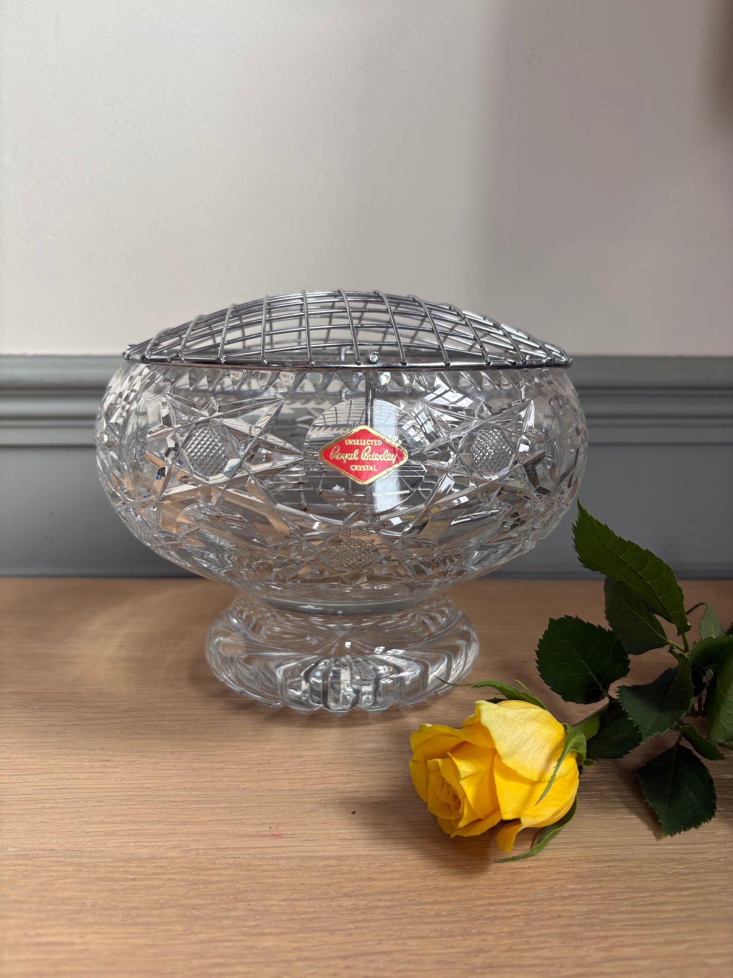 Royal Brierley Crystal PosyVase