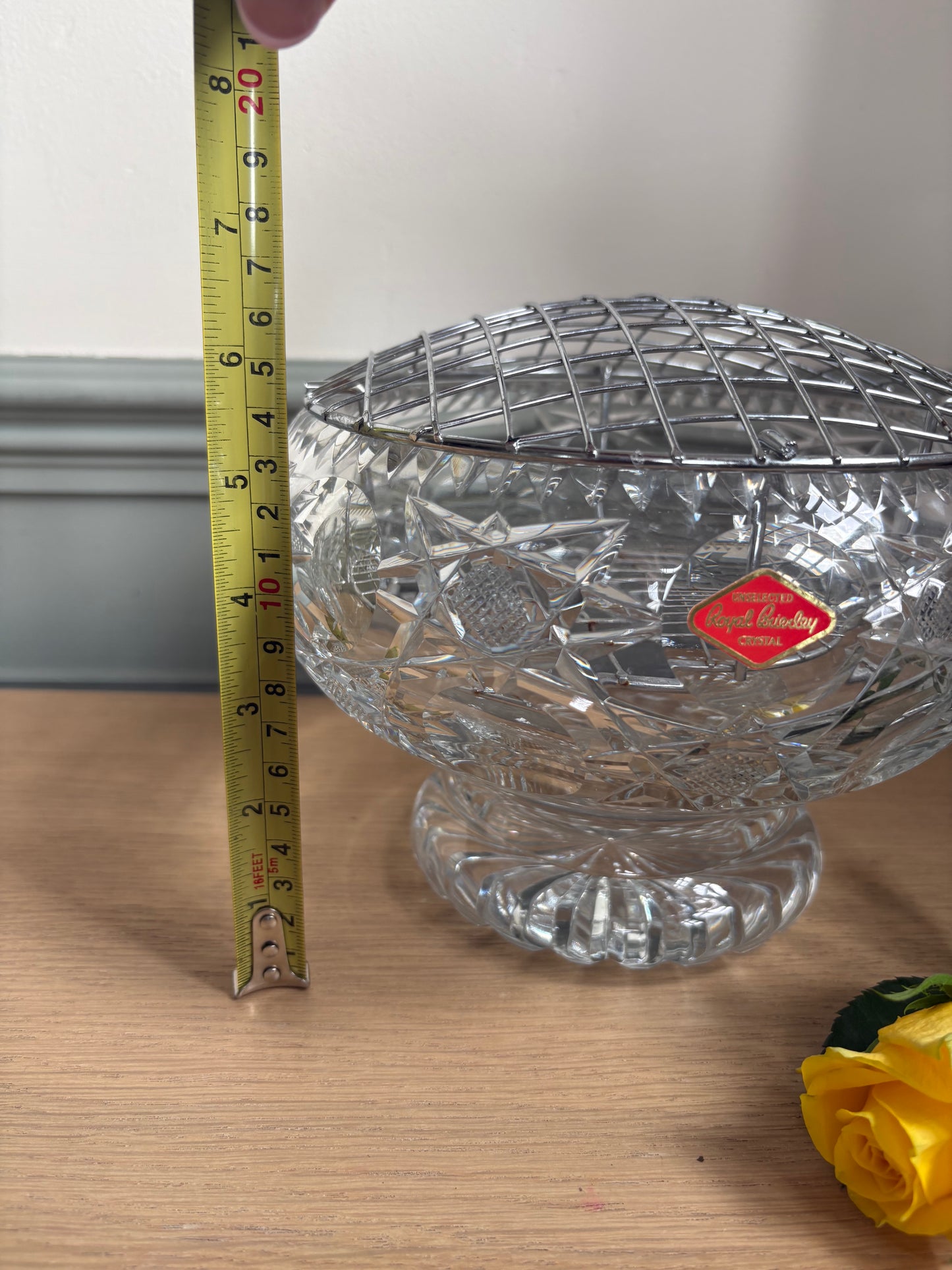 Royal Brierley Crystal PosyVase