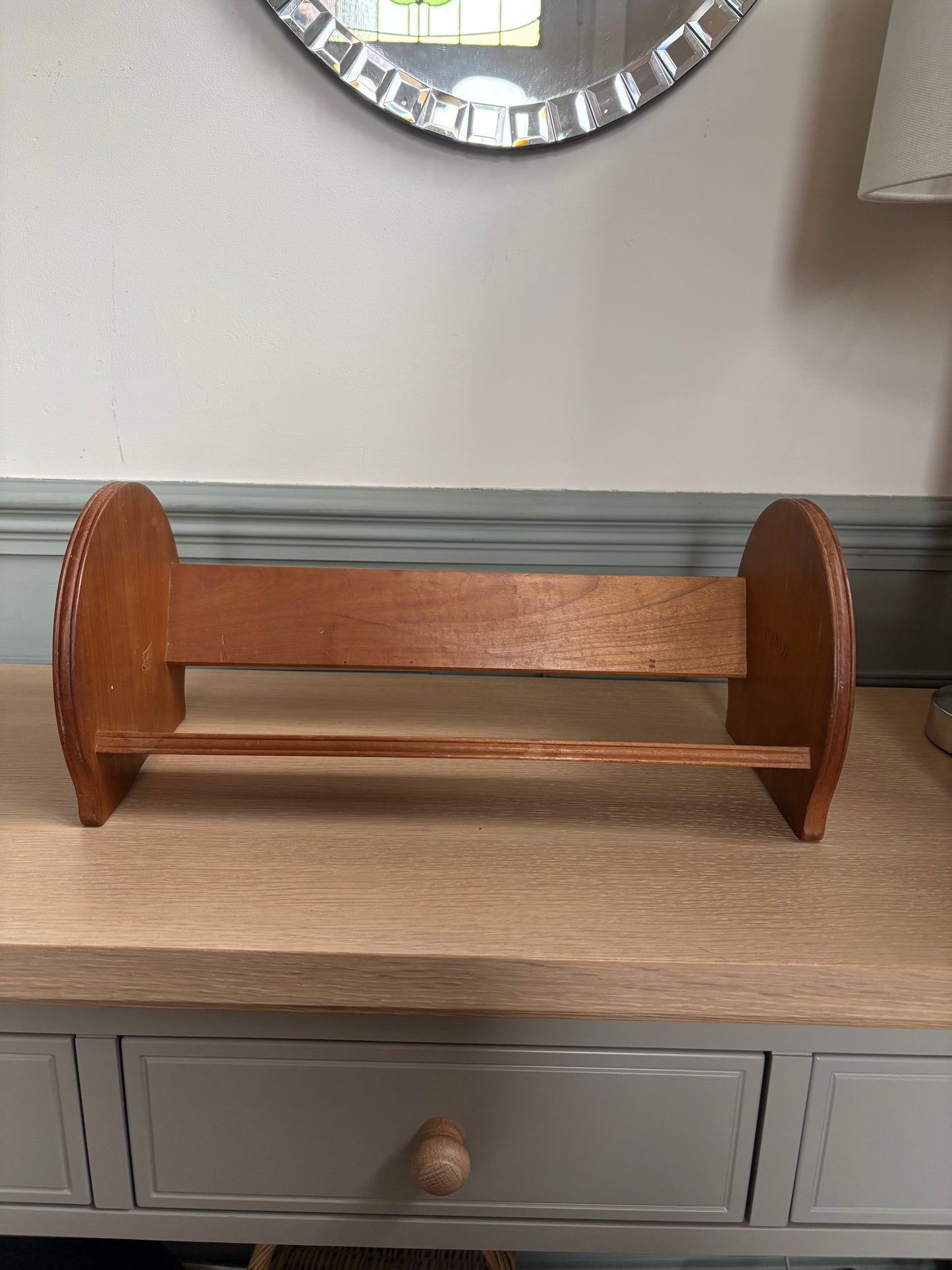 Wooden Book Trough.