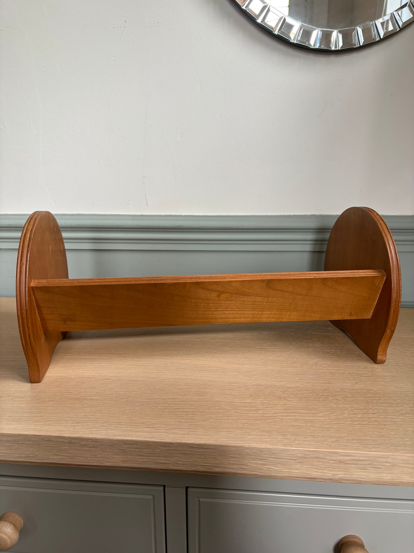 Wooden Book Trough.