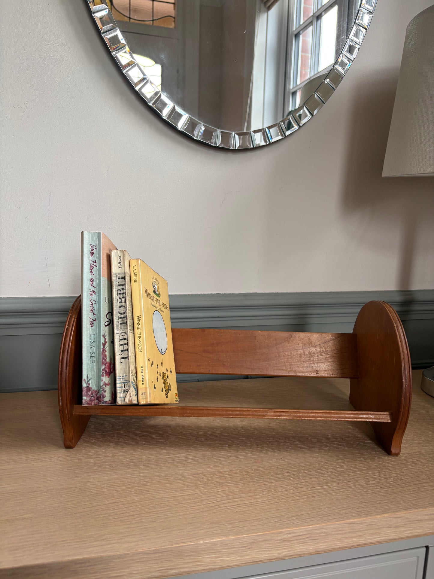 Wooden Book Trough.