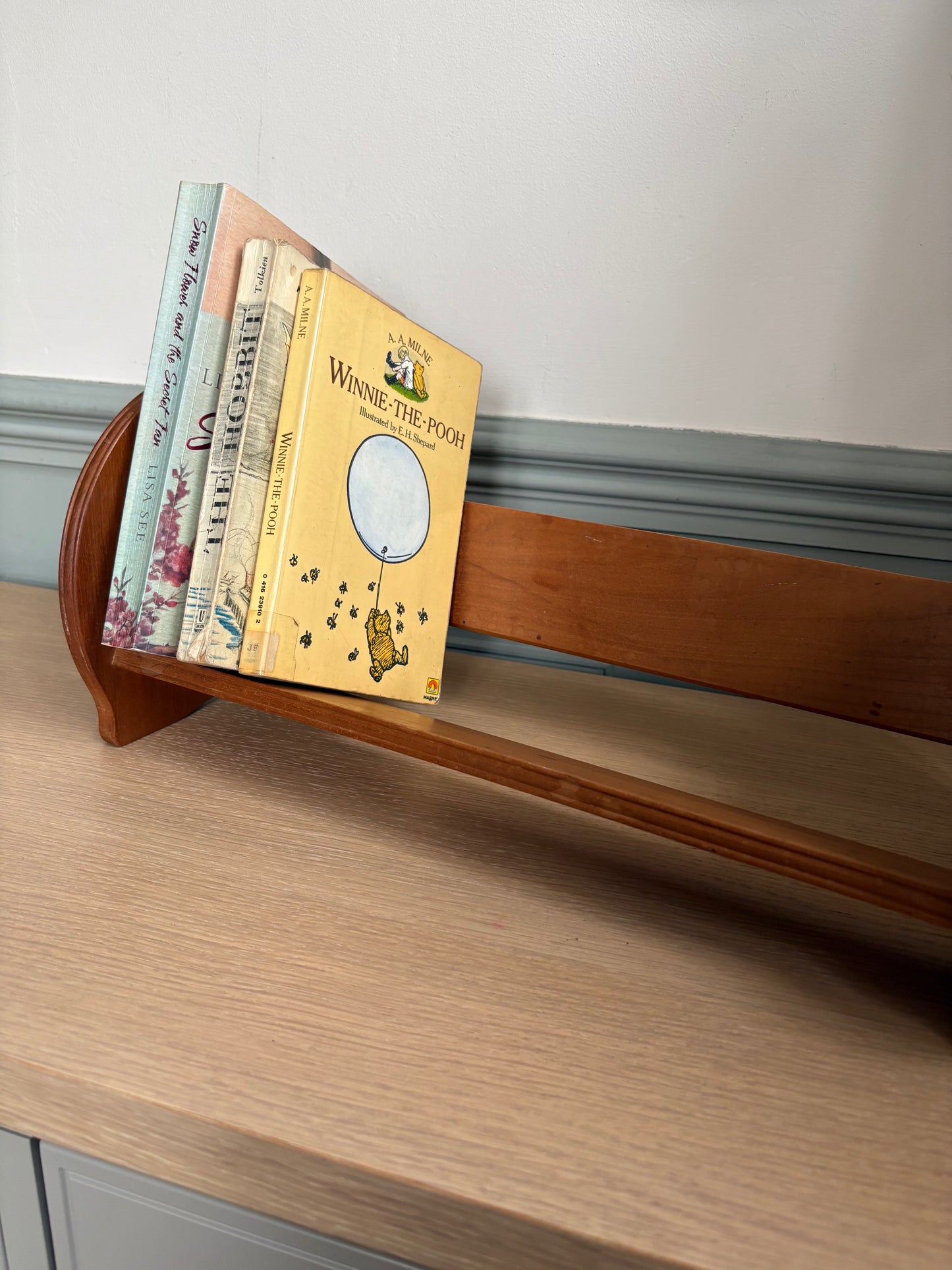 Wooden Book Trough.