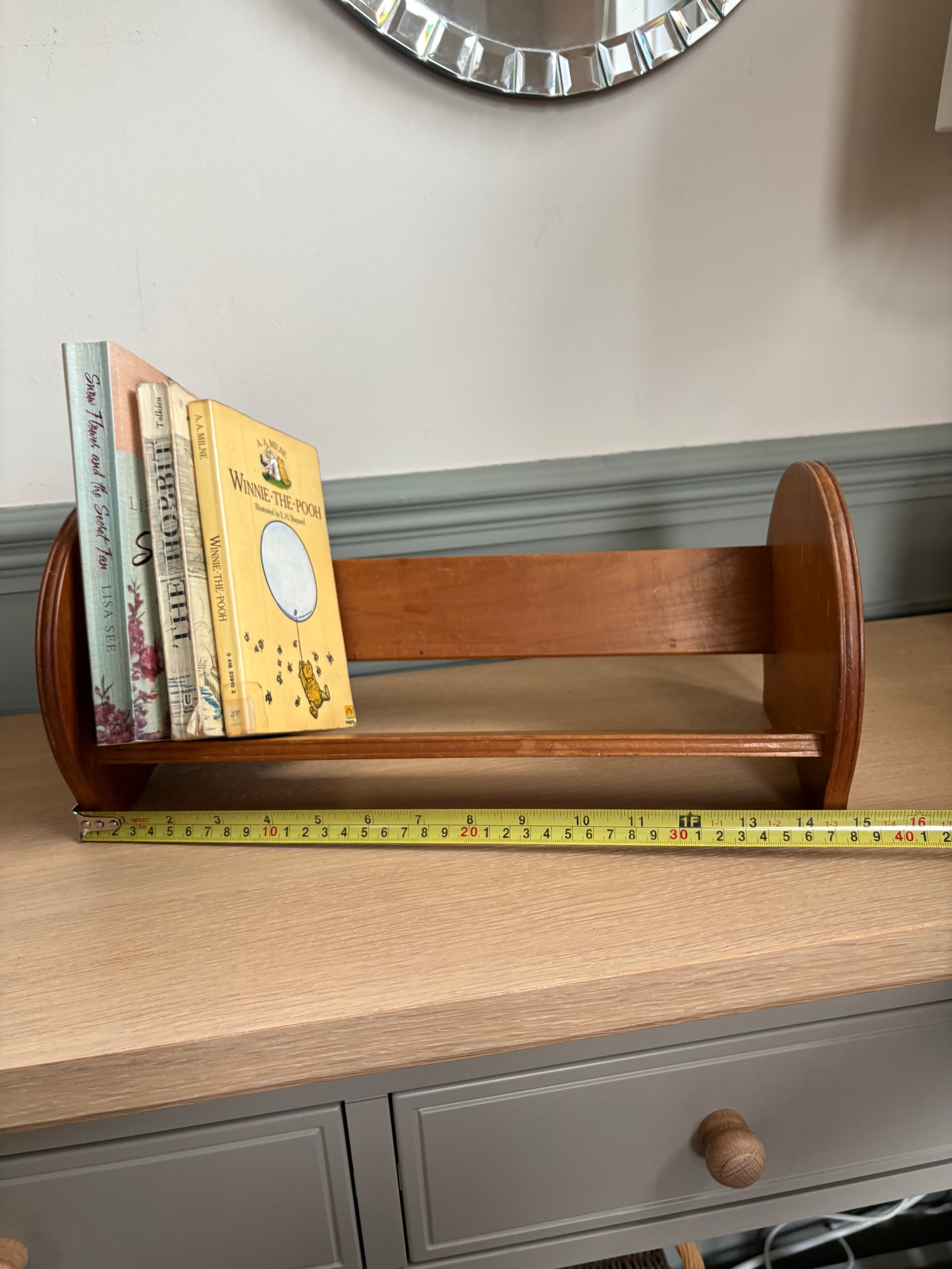 Wooden Book Trough.