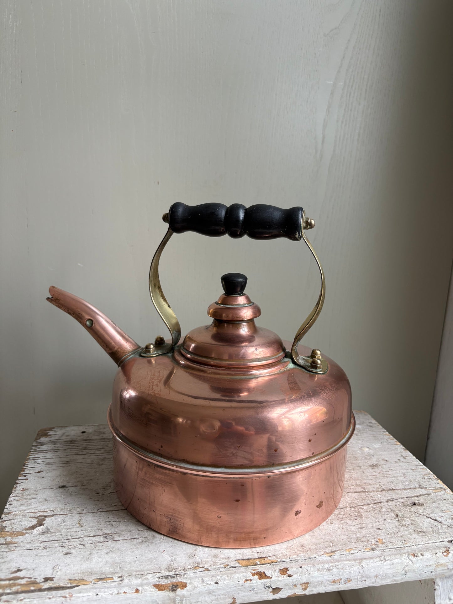 Simplex Patent Whistling Copper Kettle, English Copper Kettle