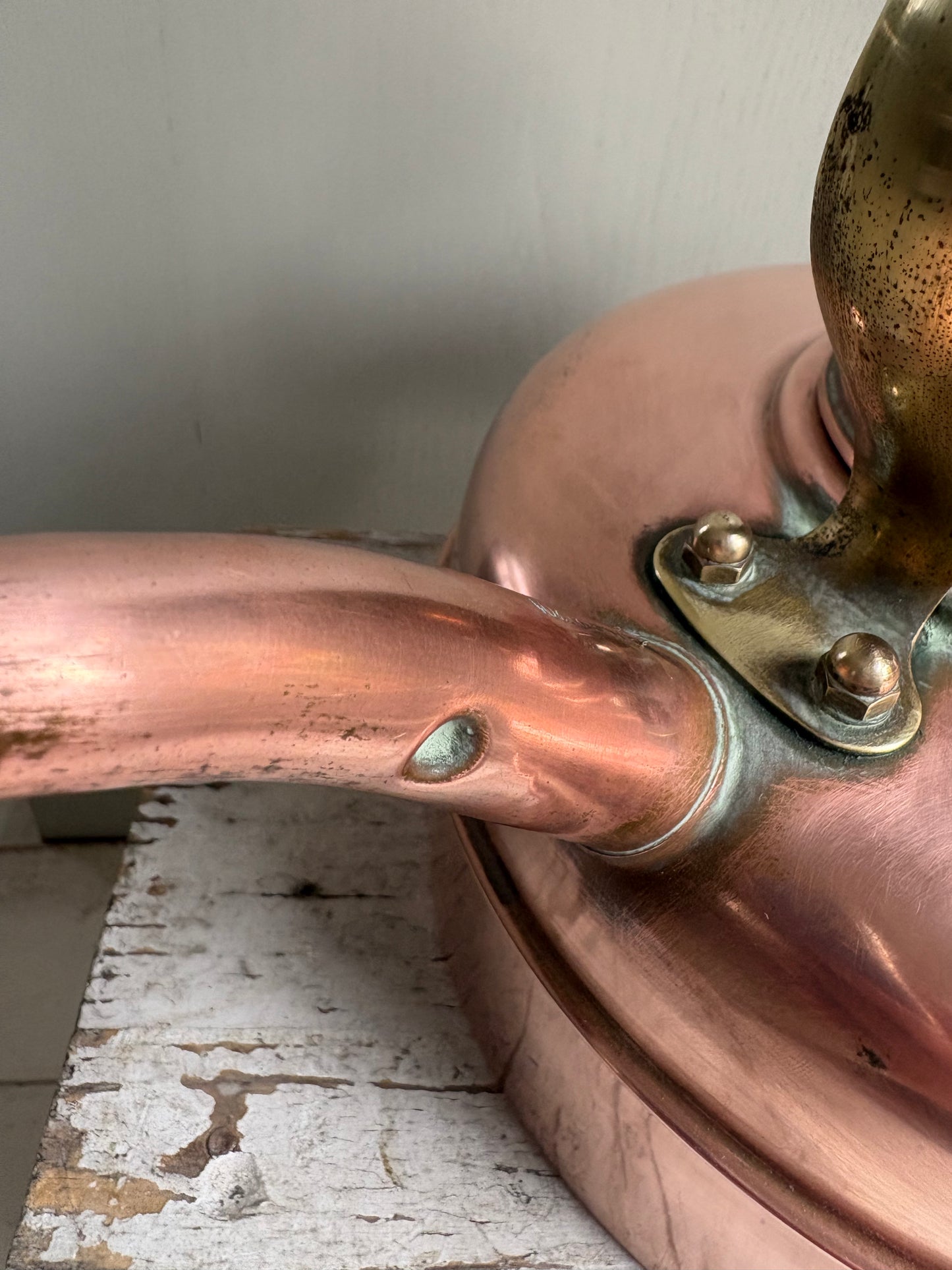 Simplex Patent Whistling Copper Kettle, English Copper Kettle