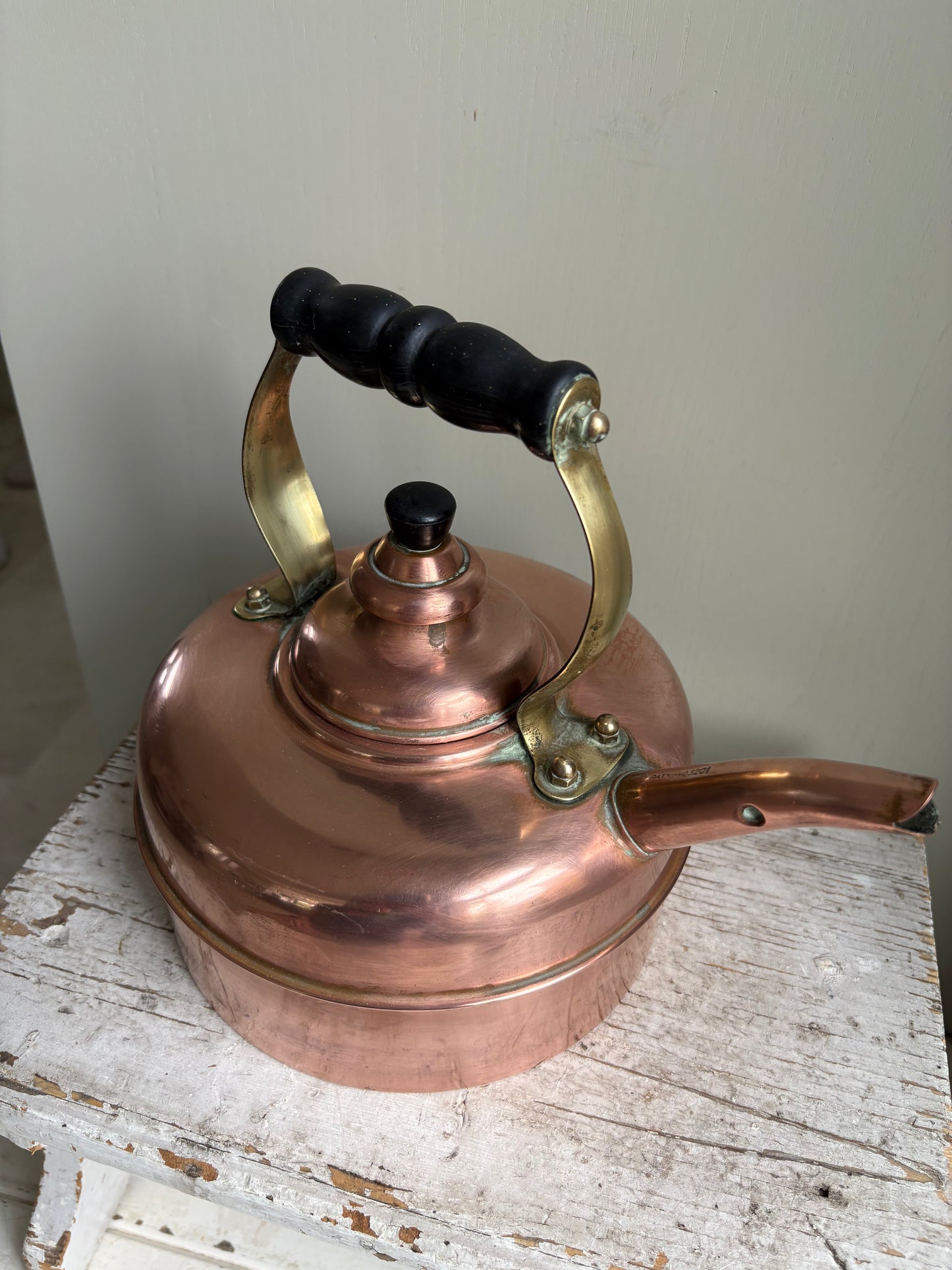 Simplex Patent Whistling Copper Kettle, English Copper Kettle