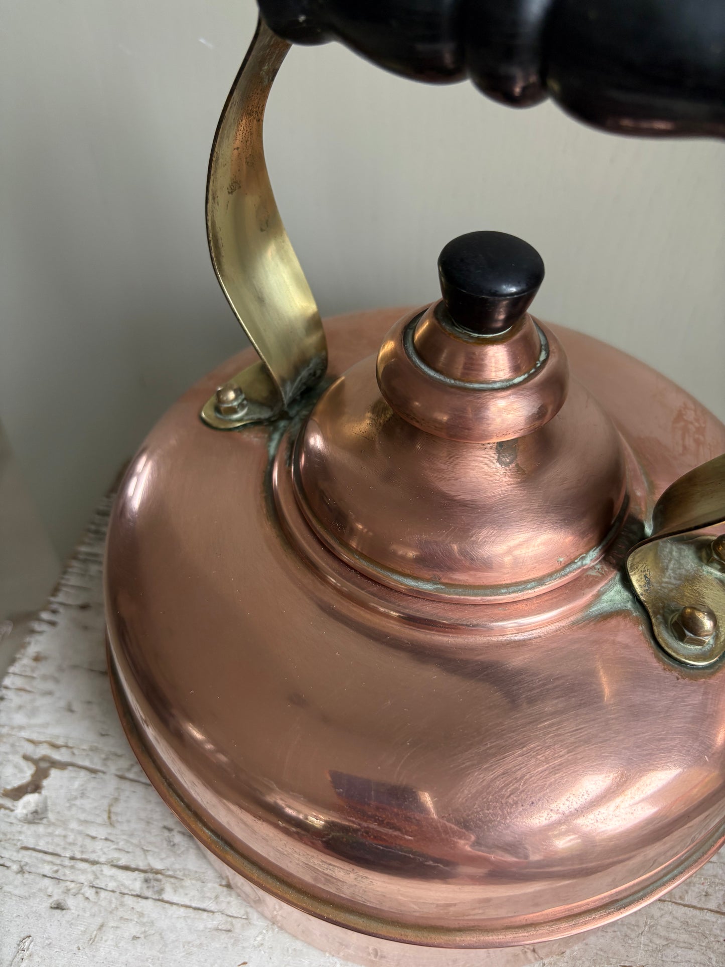 Simplex Patent Whistling Copper Kettle, English Copper Kettle
