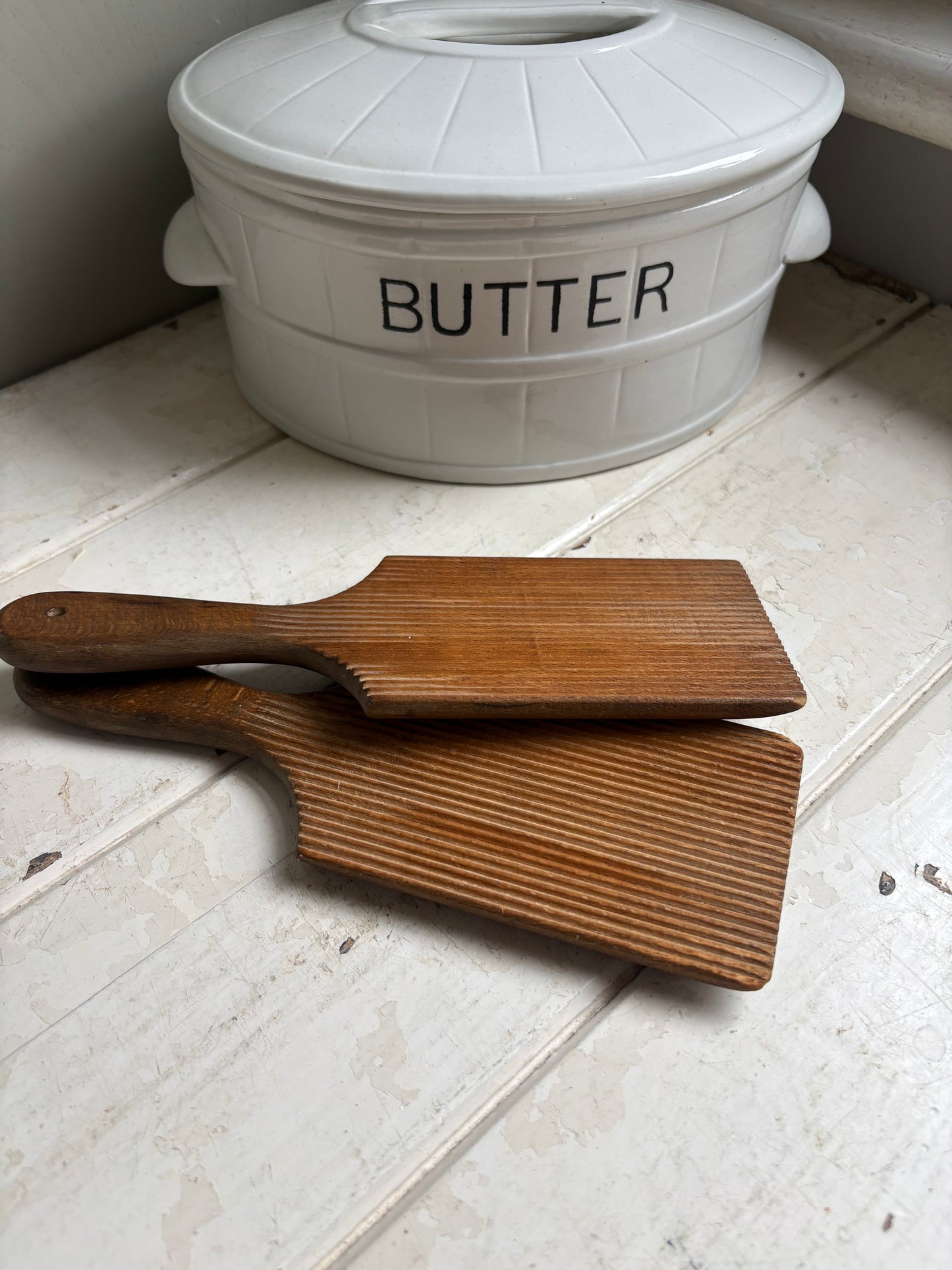 Vintage Wooden Butter Pats