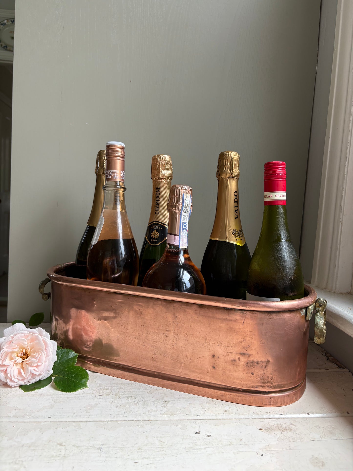 Large Copper Trough