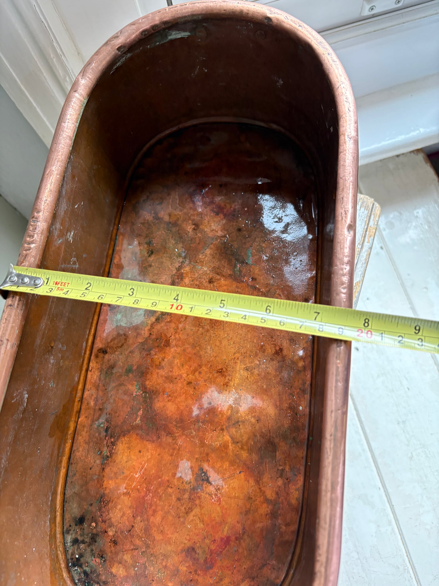 Large Copper Trough