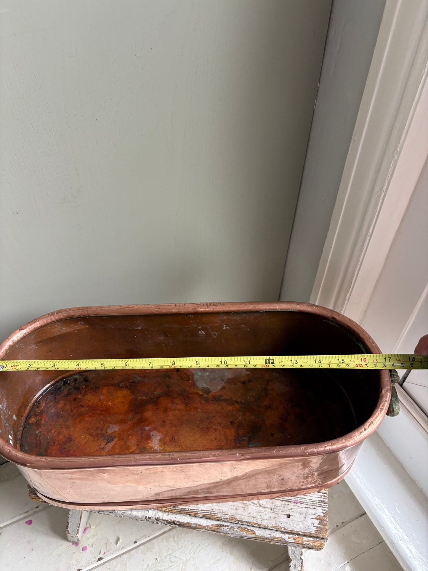 Large Copper Trough