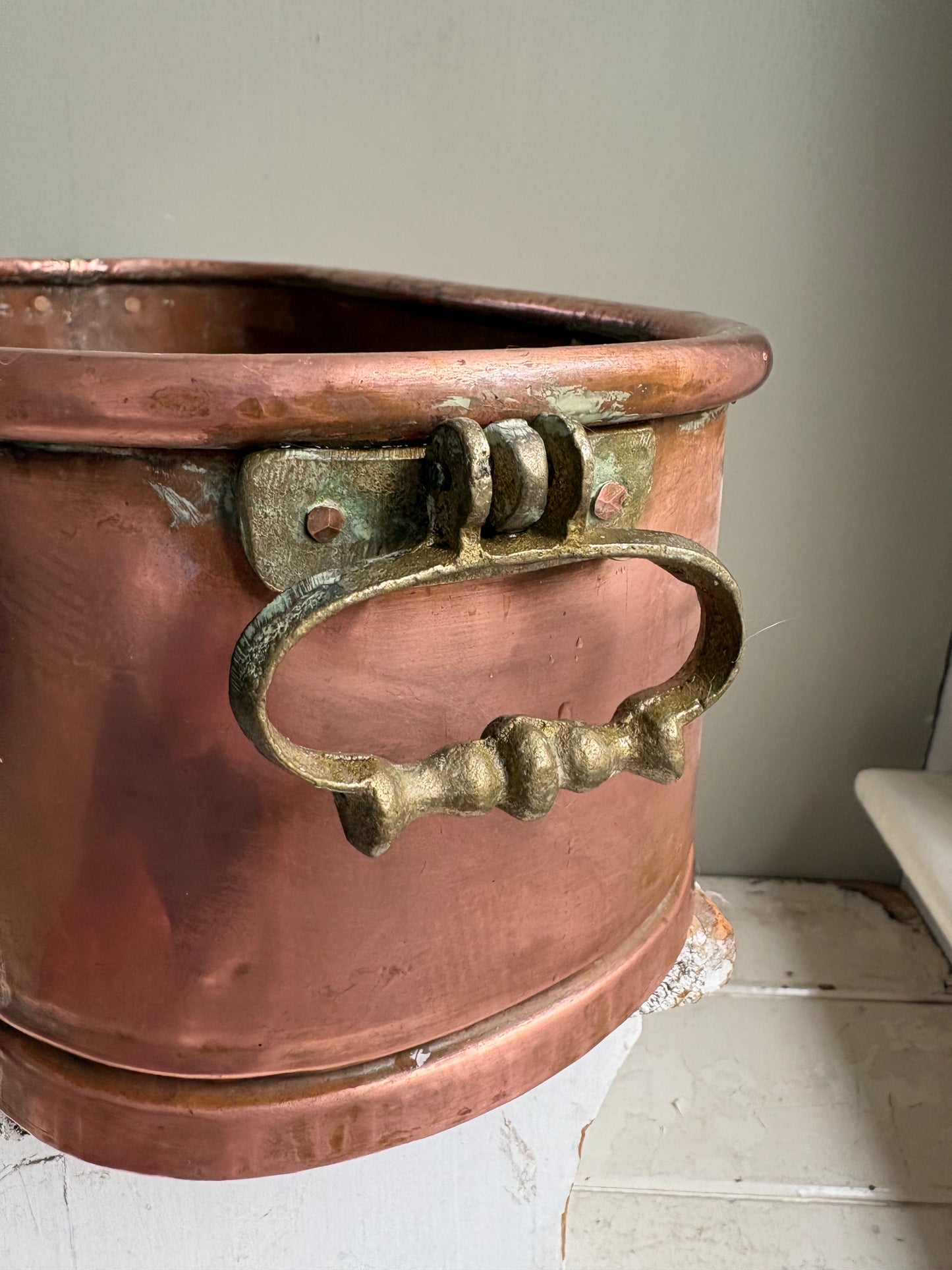 Large Copper Trough
