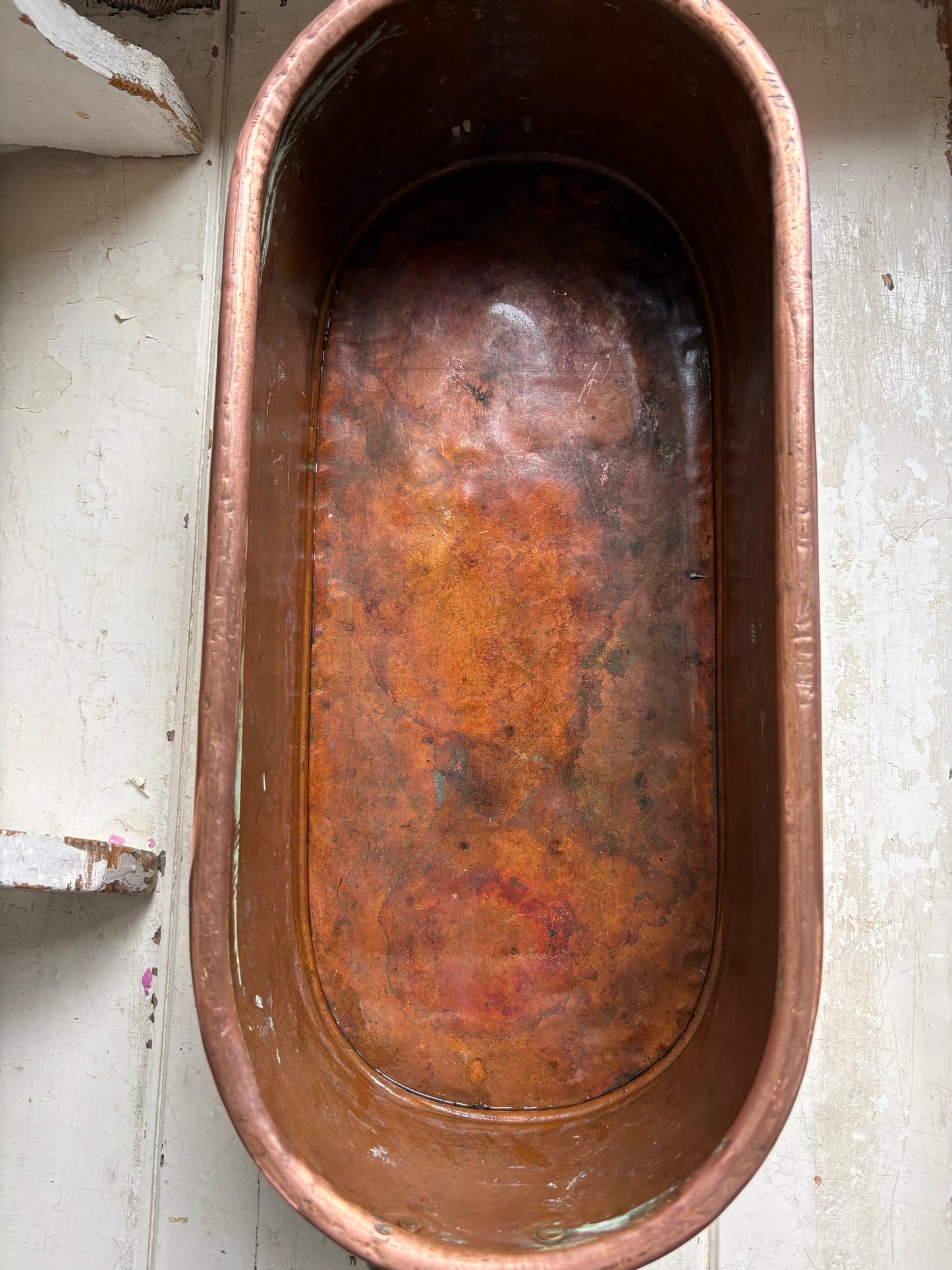 Large Copper Trough