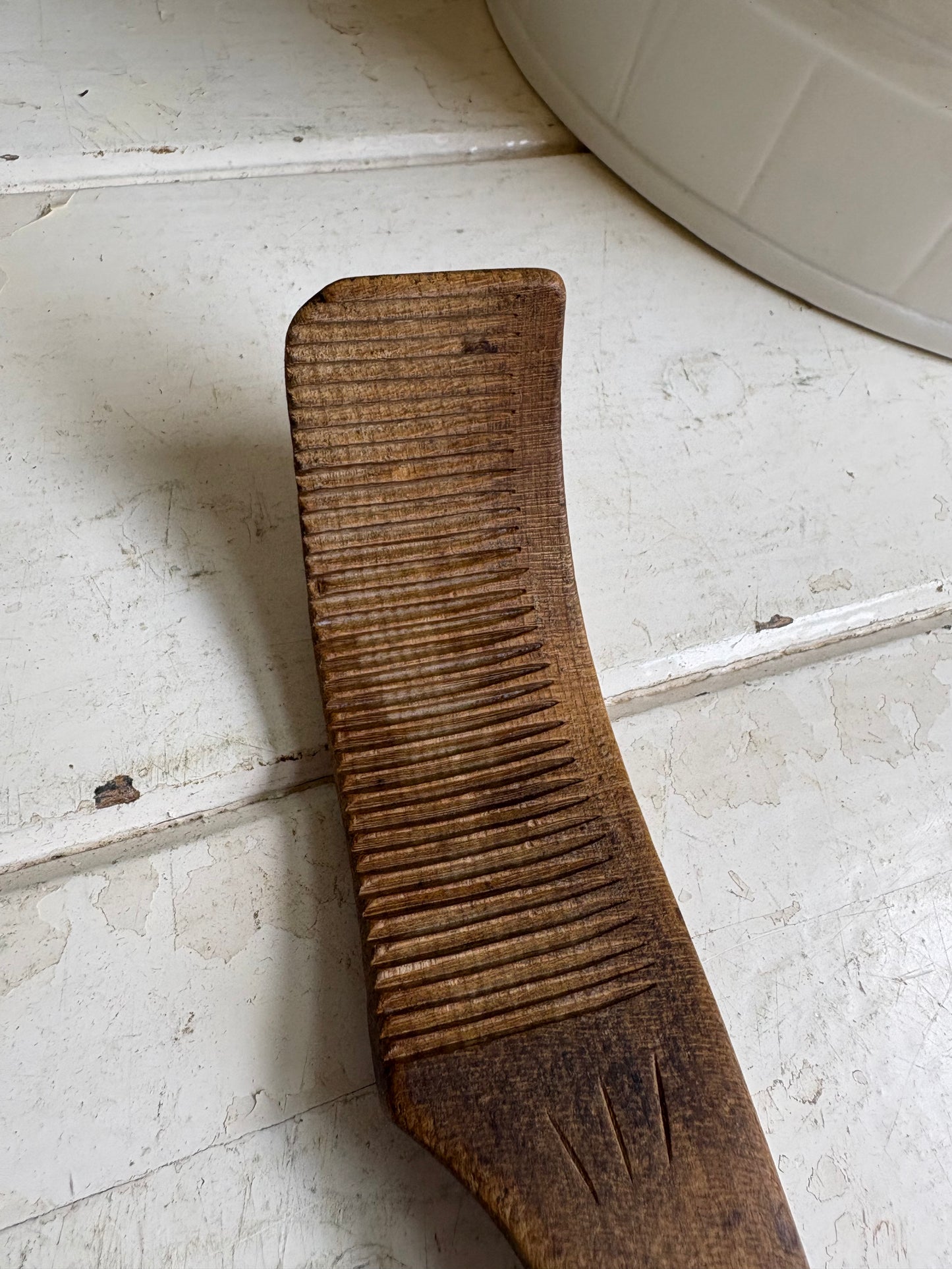 Antique English Butter Curler,Treen
