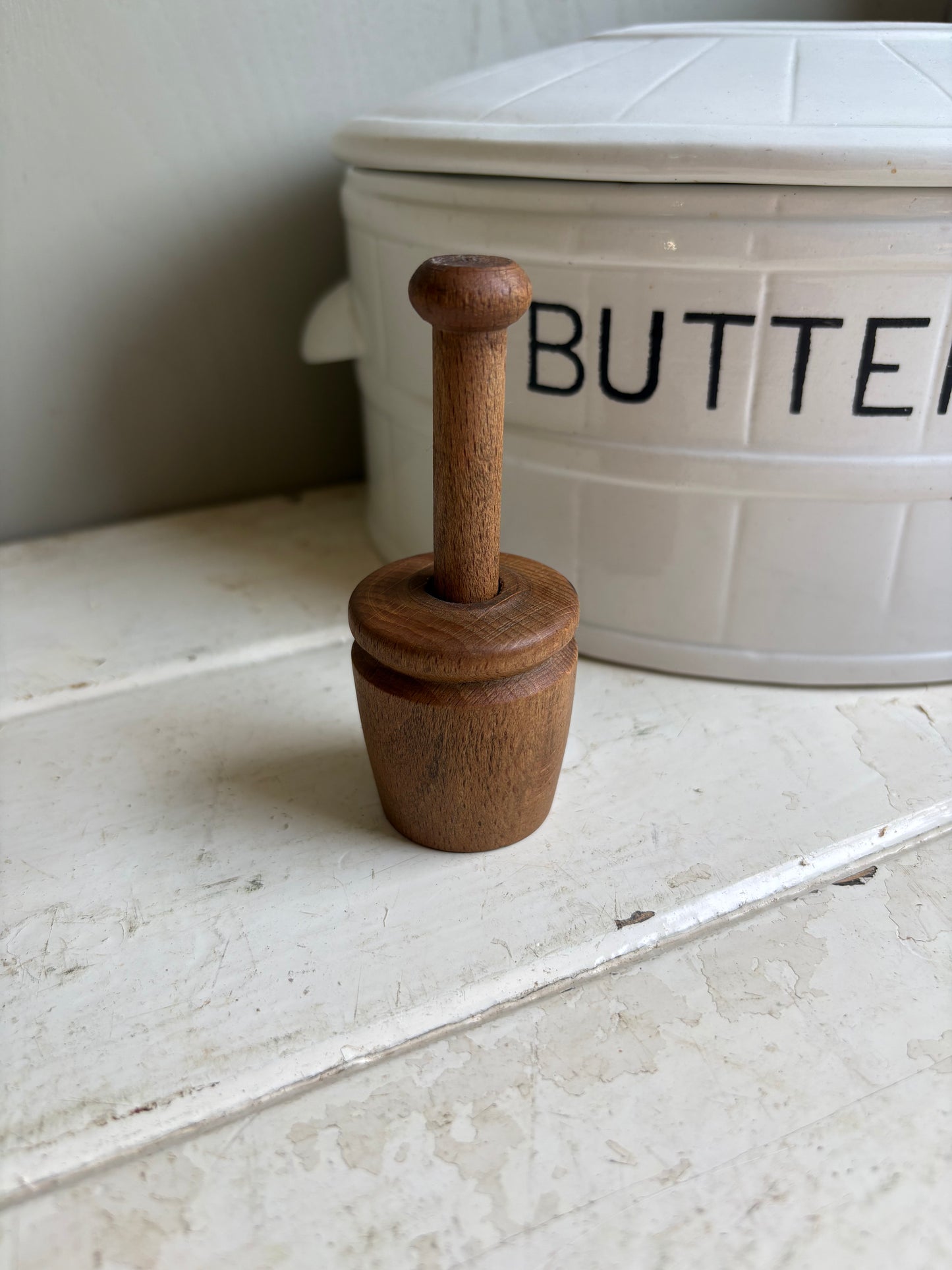 Small Butter Stamp-Treen-Butter Mould
