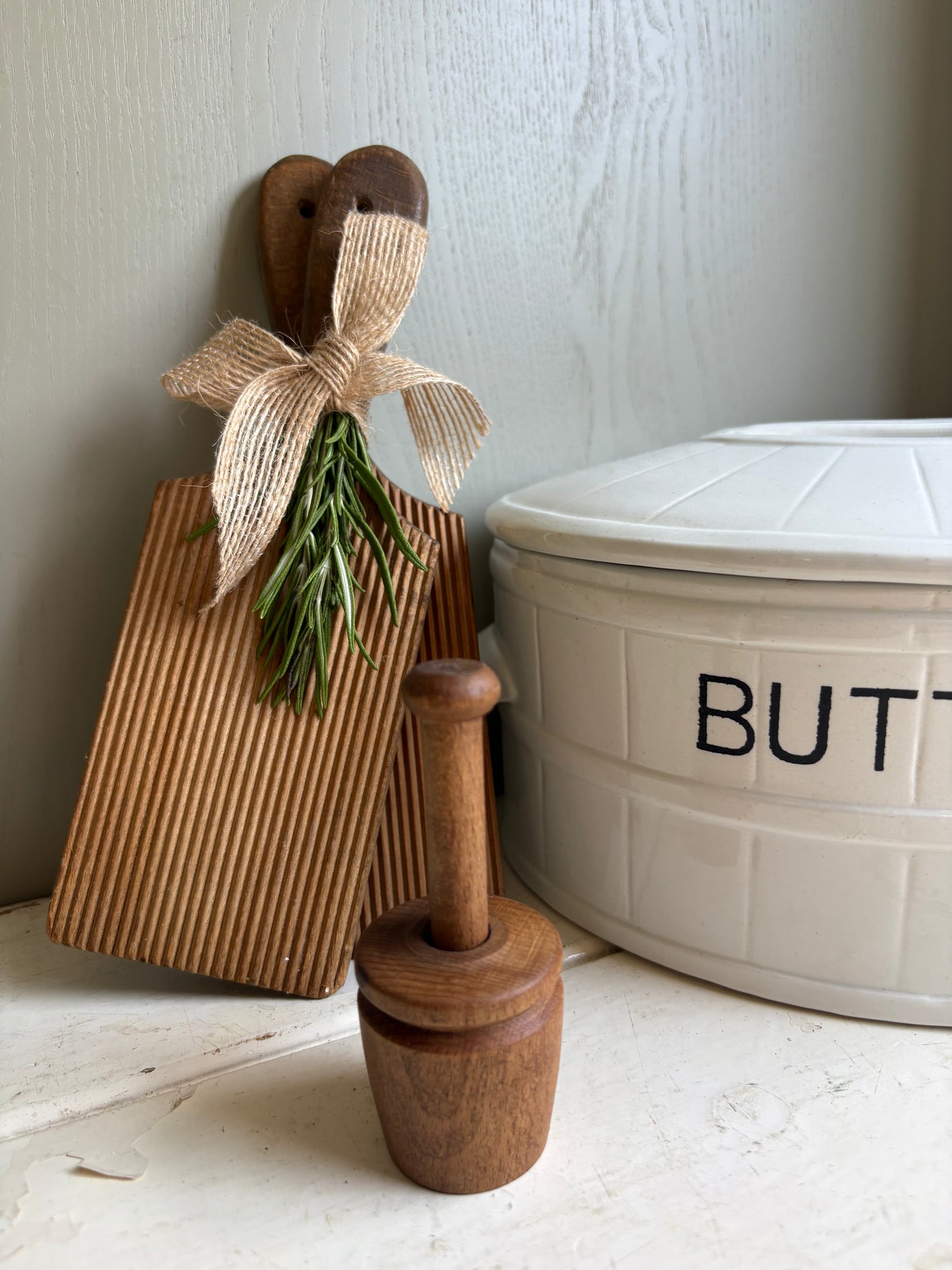 Small Butter Stamp-Treen-Butter Mould