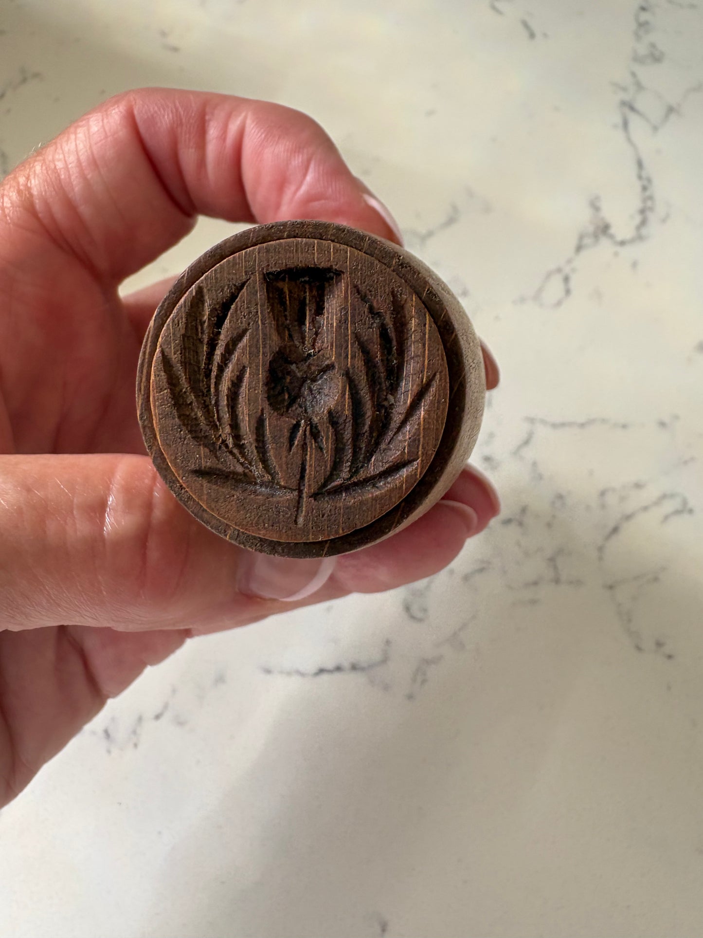 Small Butter Stamp - Treen -Butter Mould