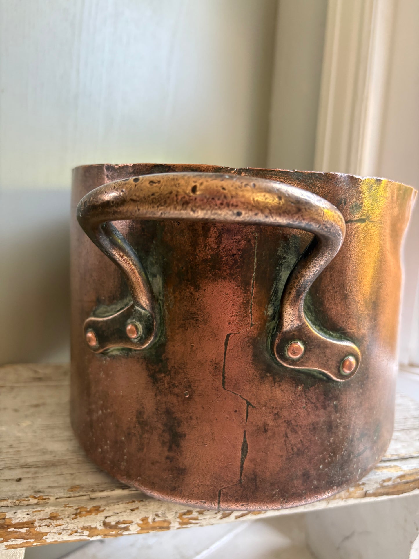 Large oval copper pan - kitchenalia