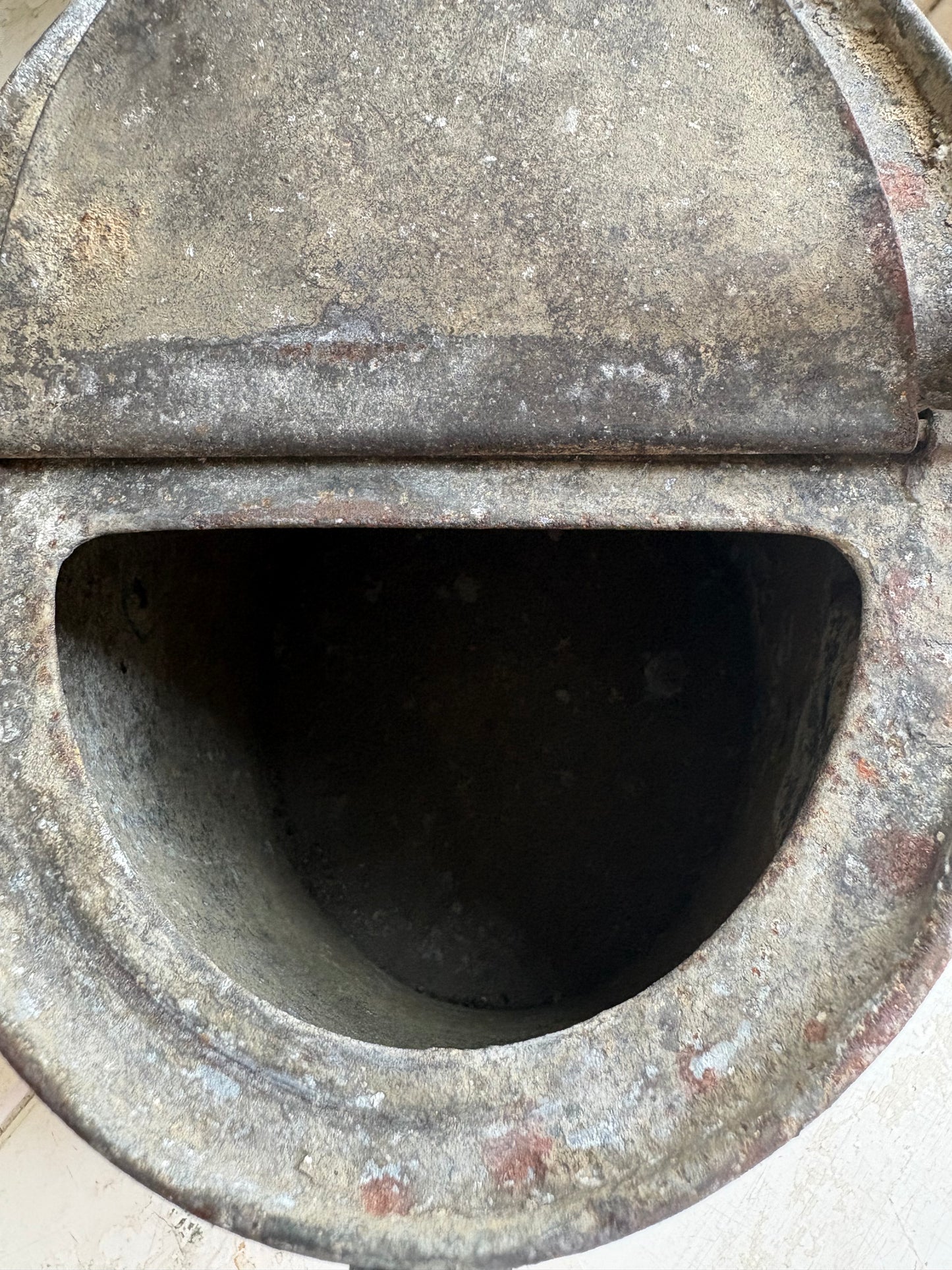 Galvanised water can, War department