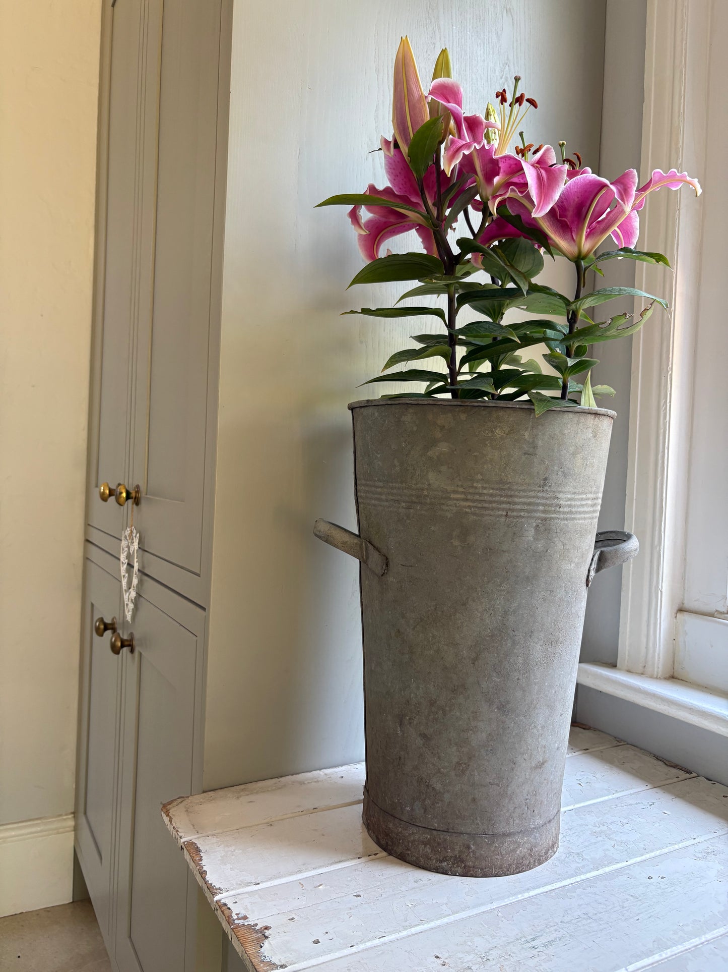 Vintage Galvanised Florist Bucket.