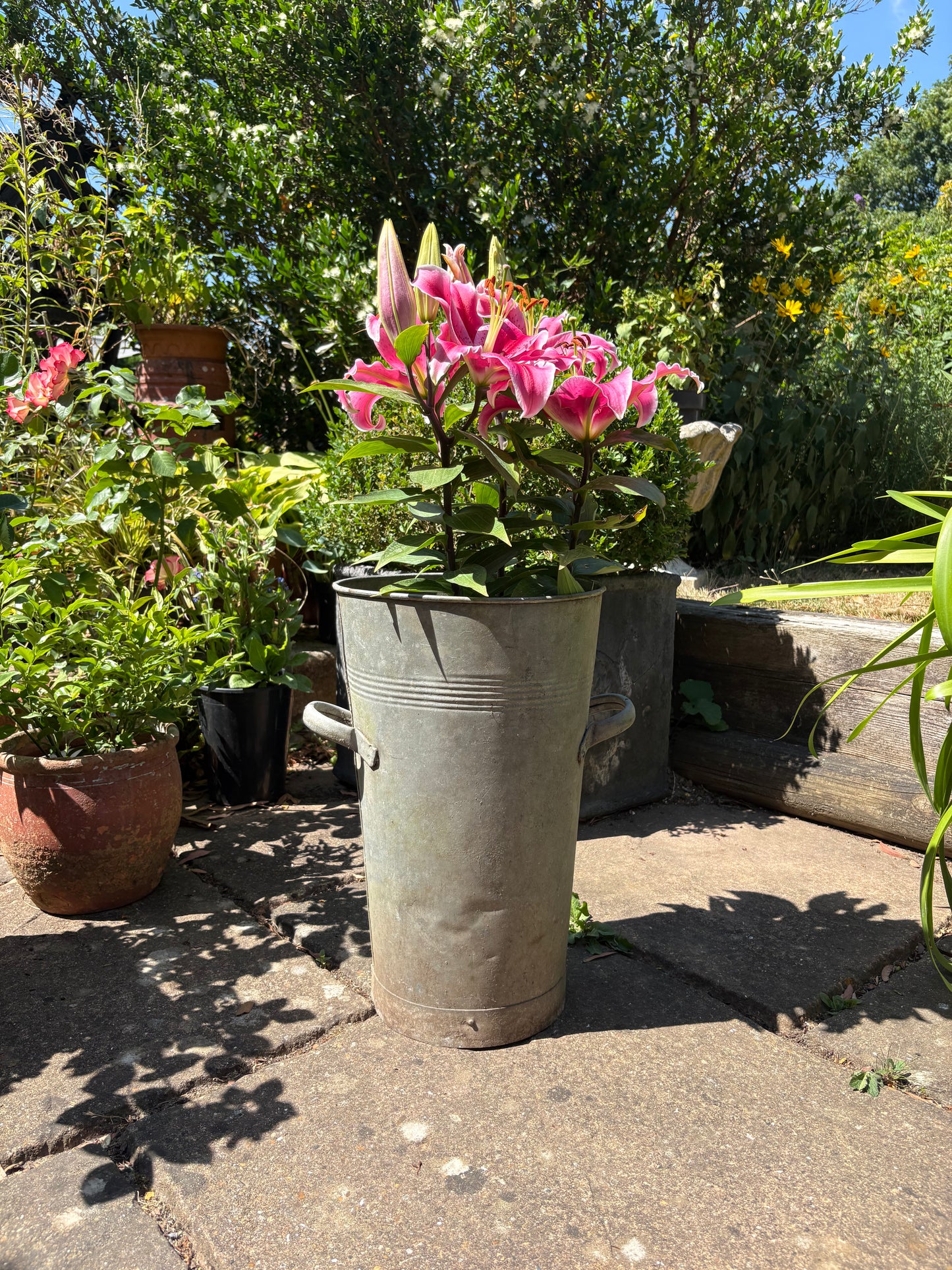 Vintage Galvanised Florist Bucket.