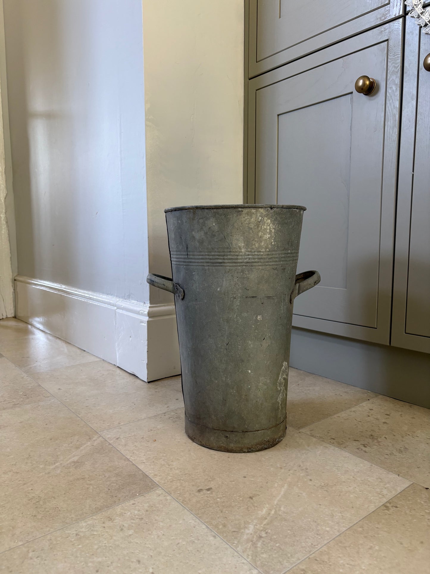Vintage Galvanised Florist Bucket.