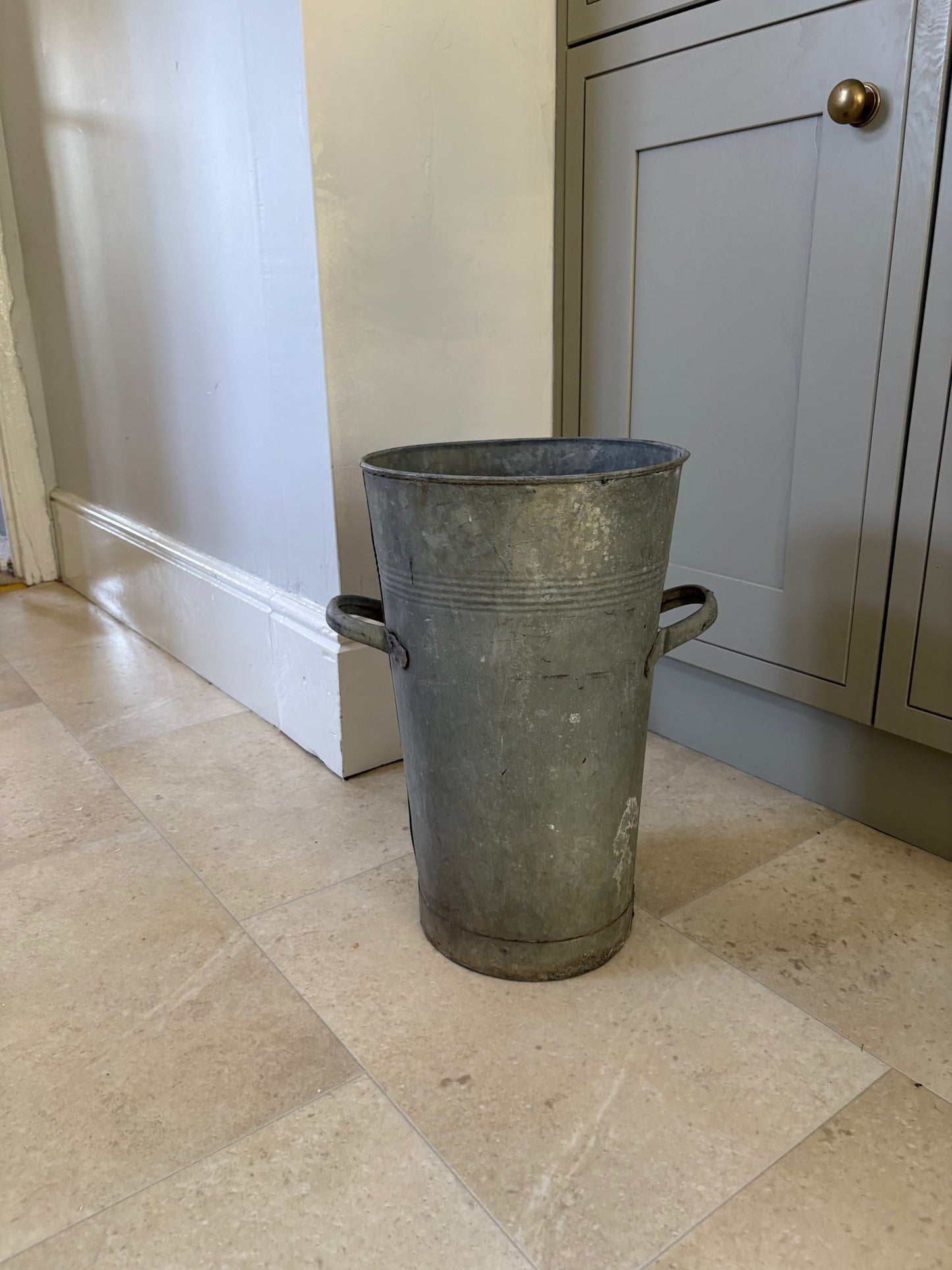 Vintage Galvanised Florist Bucket.