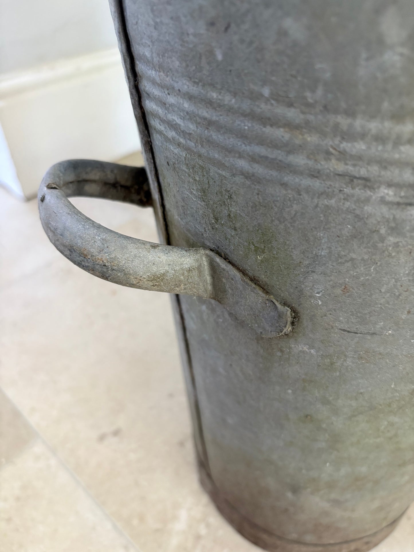 Vintage Galvanised Florist Bucket.