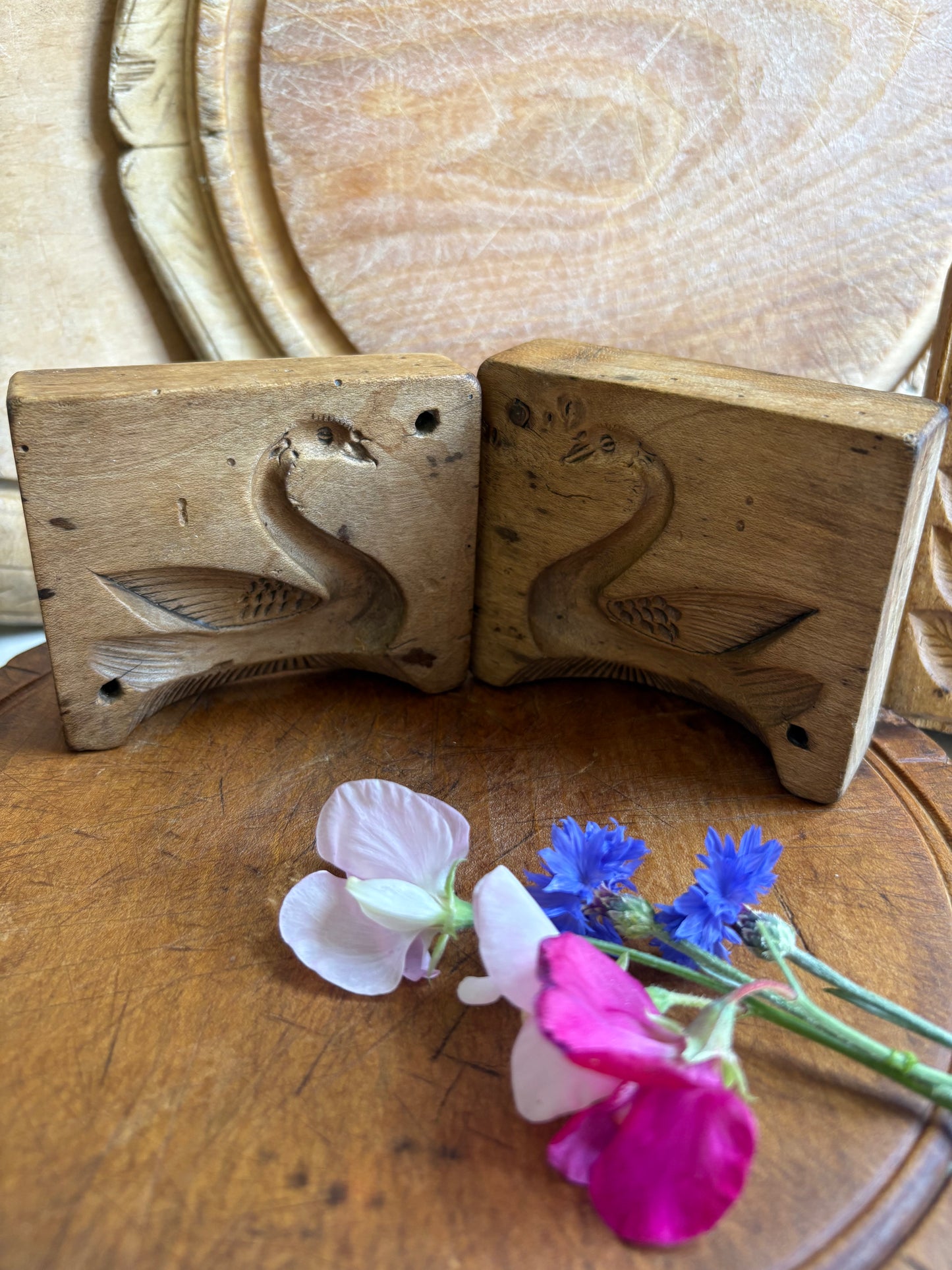 Antique Swan Butter Mould.