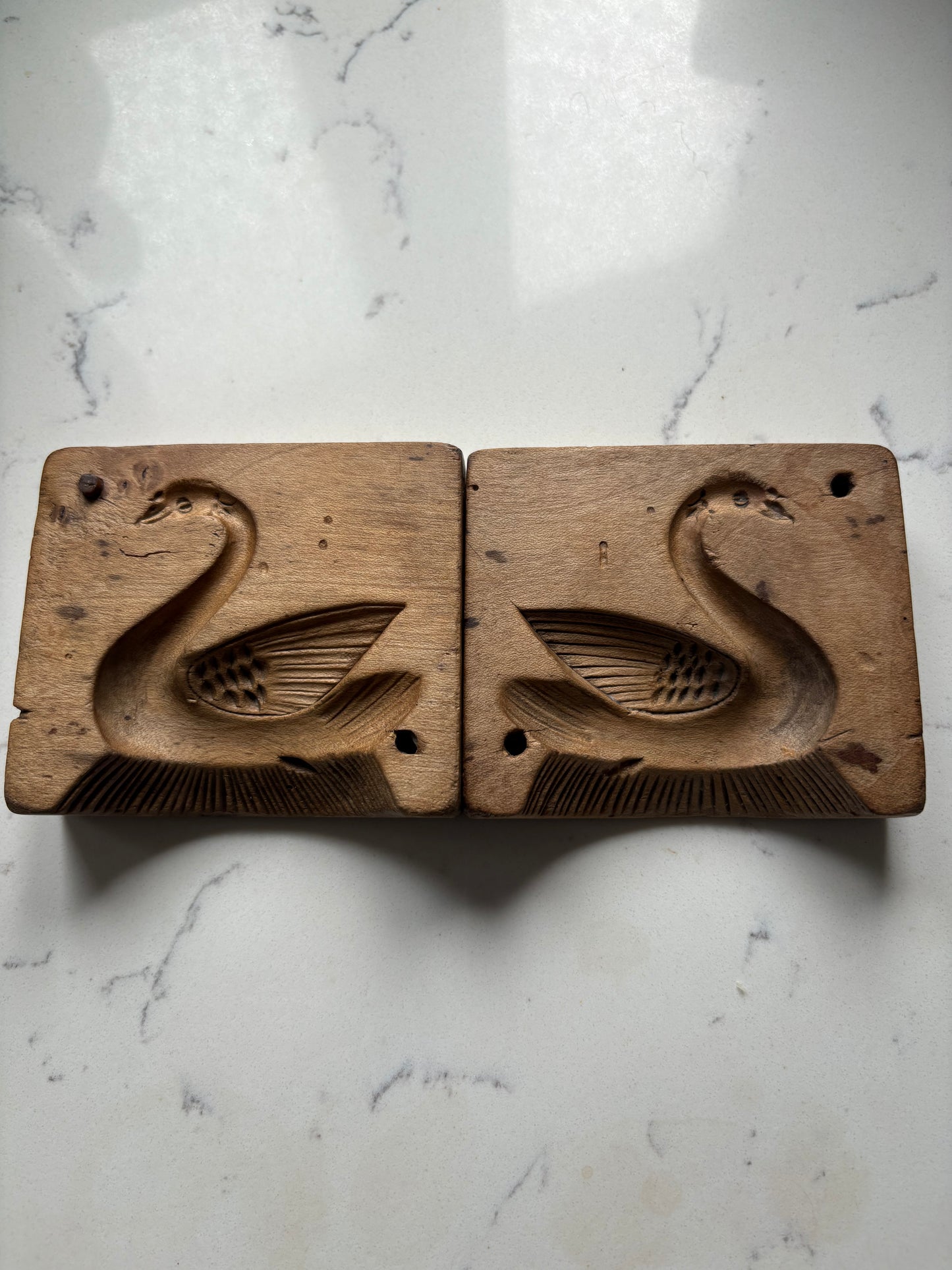 Antique Swan Butter Mould.