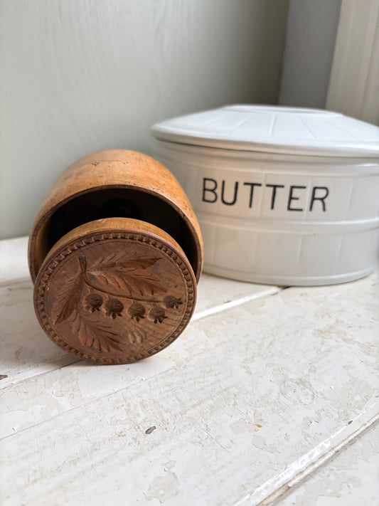 Antique Large Butter Mould, Kitchenalia.