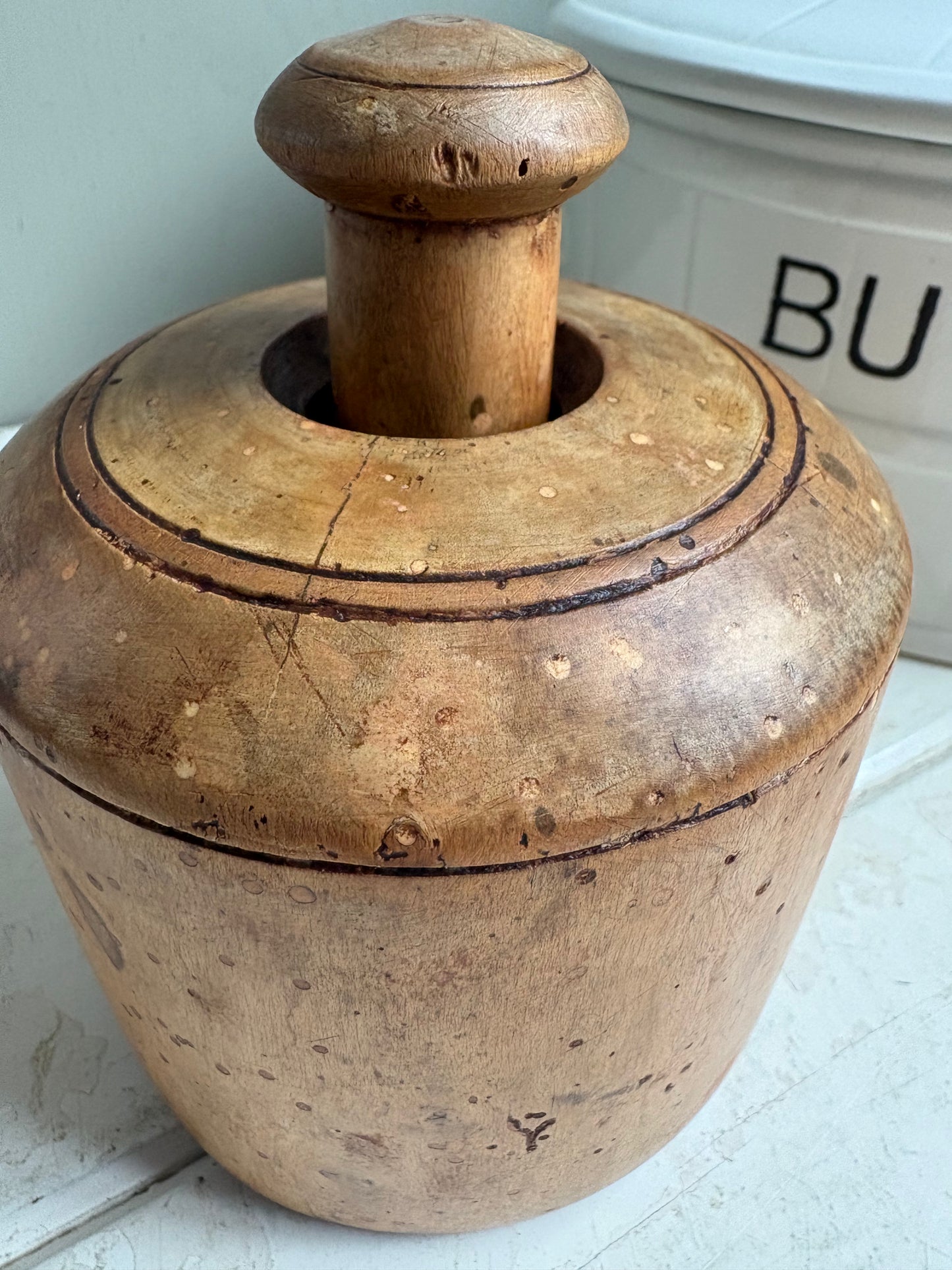 Antique Large Butter Mould, Kitchenalia.