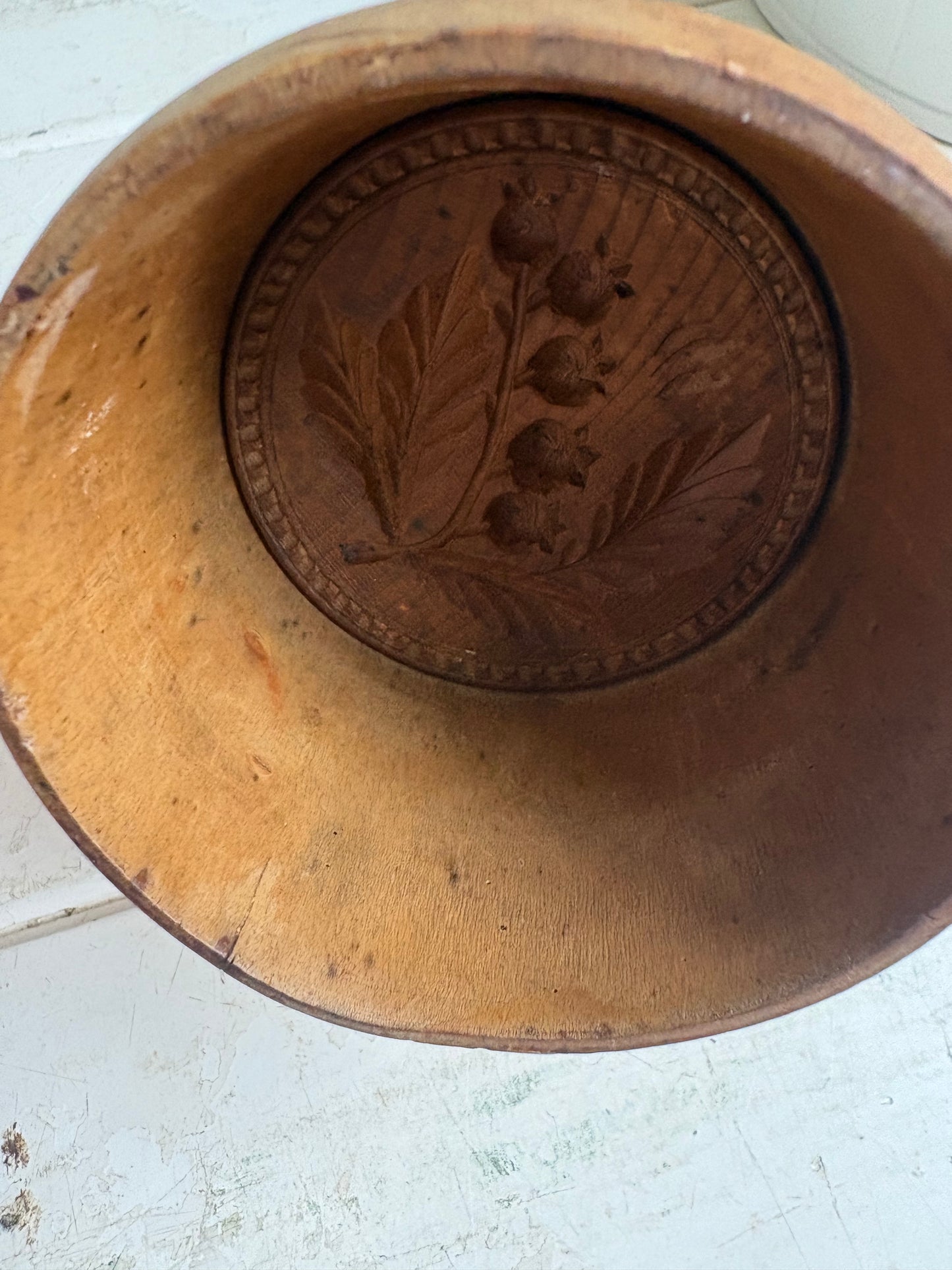Antique Large Butter Mould, Kitchenalia.
