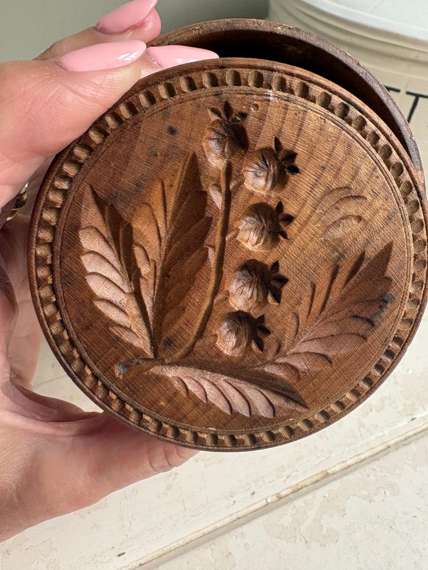 Antique Large Butter Mould, Kitchenalia.