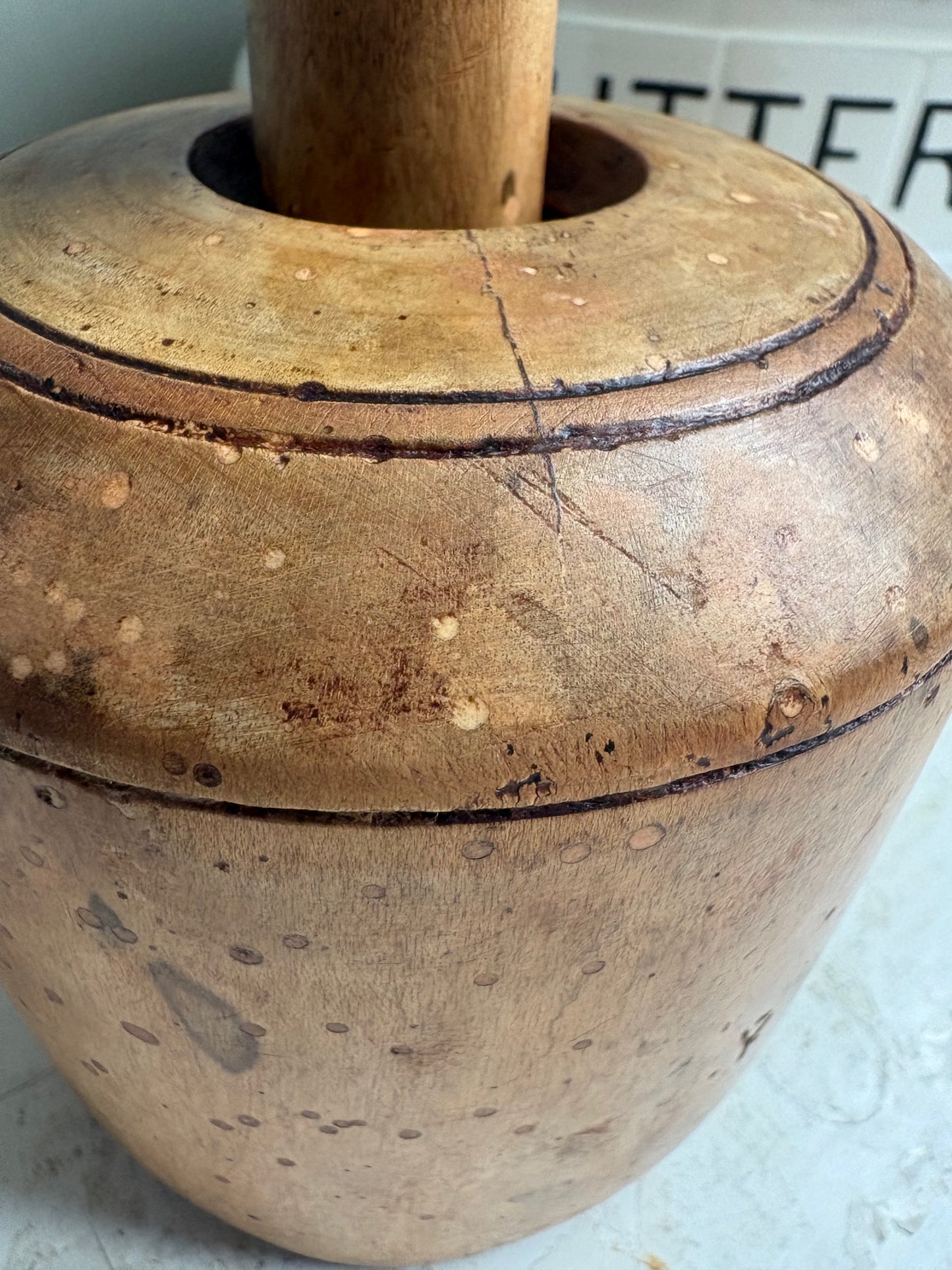 Antique Large Butter Mould, Kitchenalia.