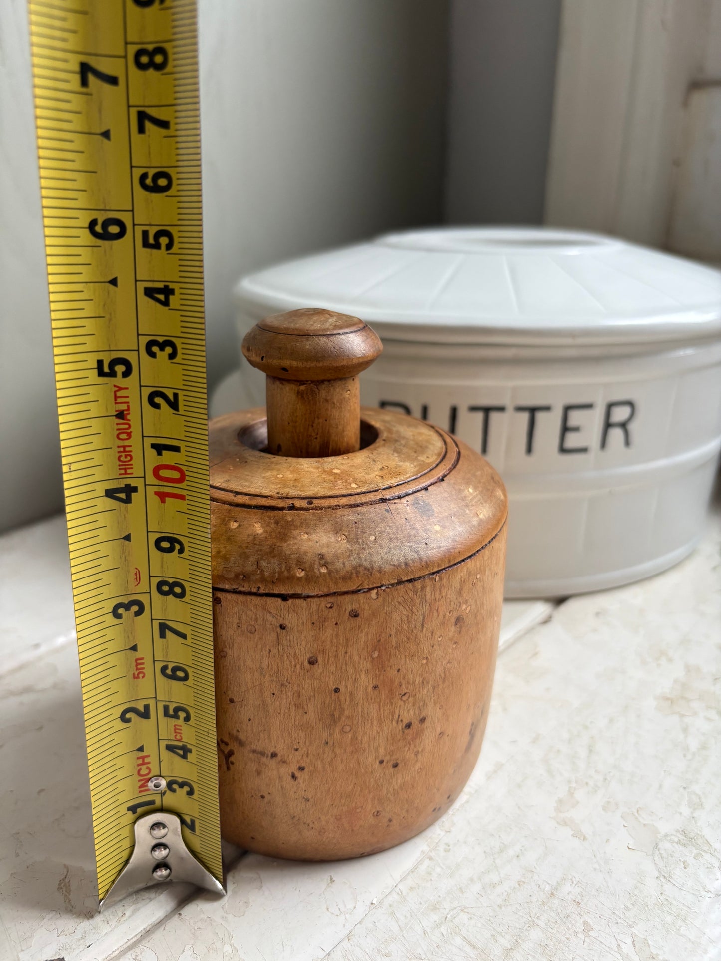 Antique Large Butter Mould, Kitchenalia.