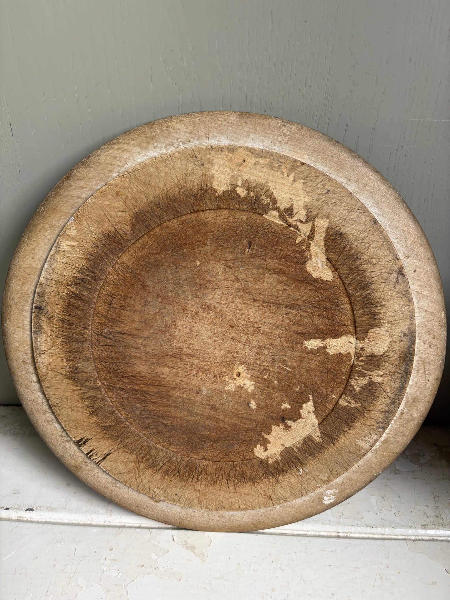 Antique Carved Bread Board, Kitchenalia