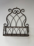 Vintage Style, Small Hanging Metal Planter.
