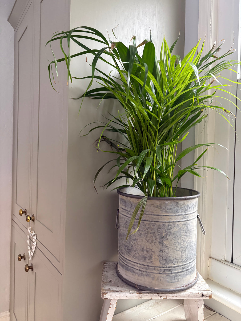 Small Vintage Style Round Planter