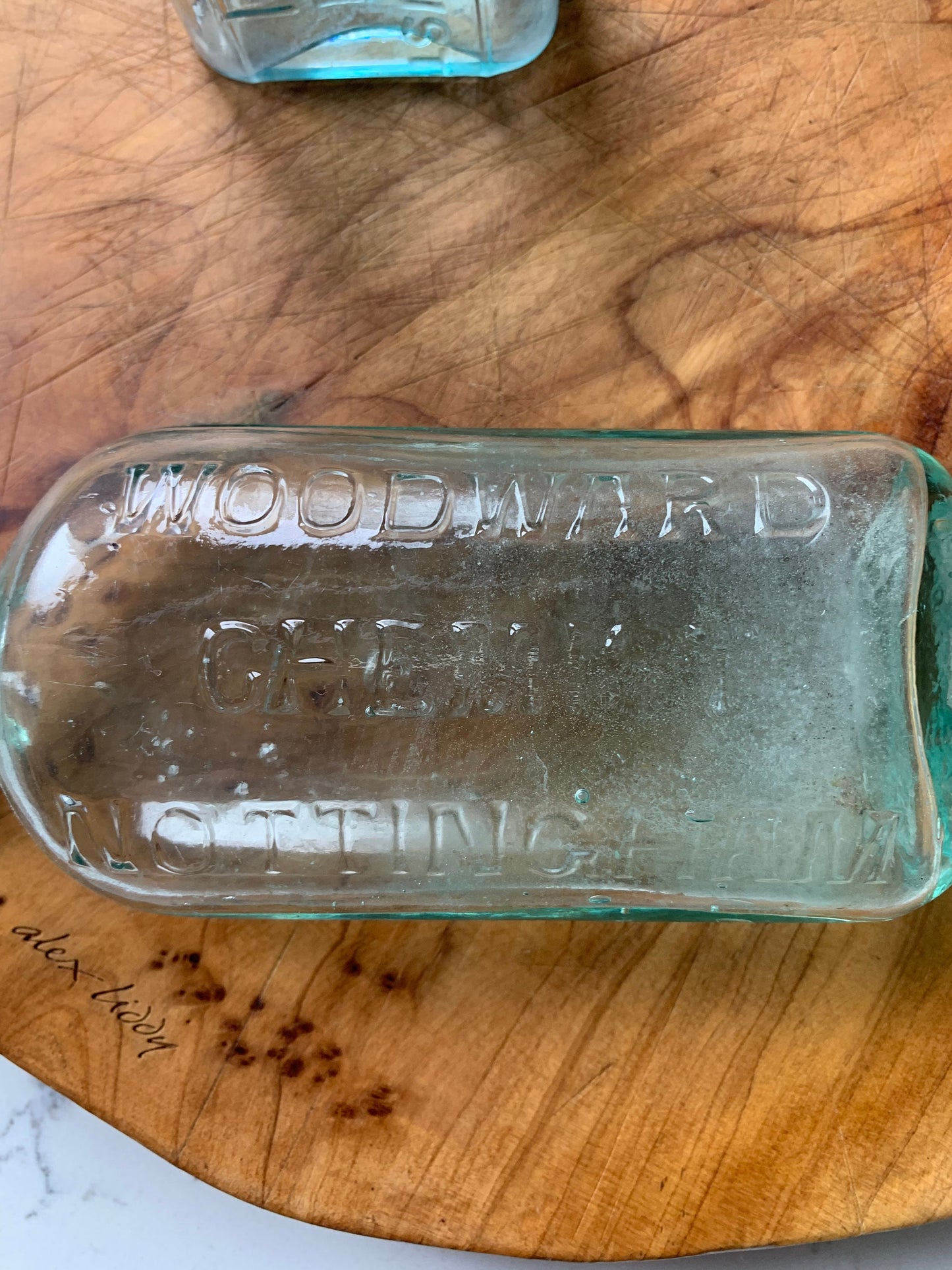 Pair of Vintage Chemist Bottles