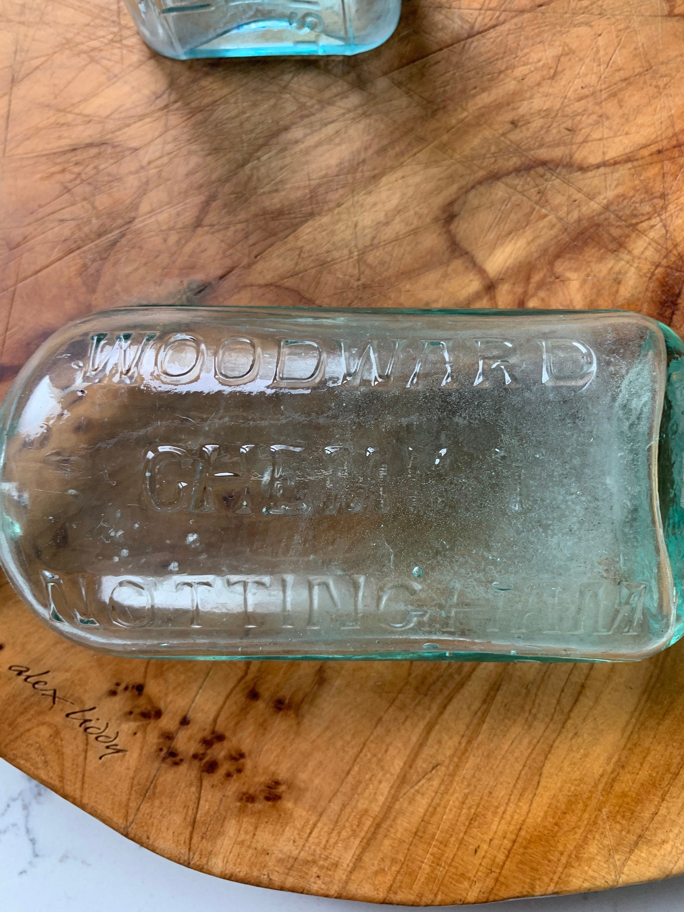 Pair of Vintage Chemist Bottles