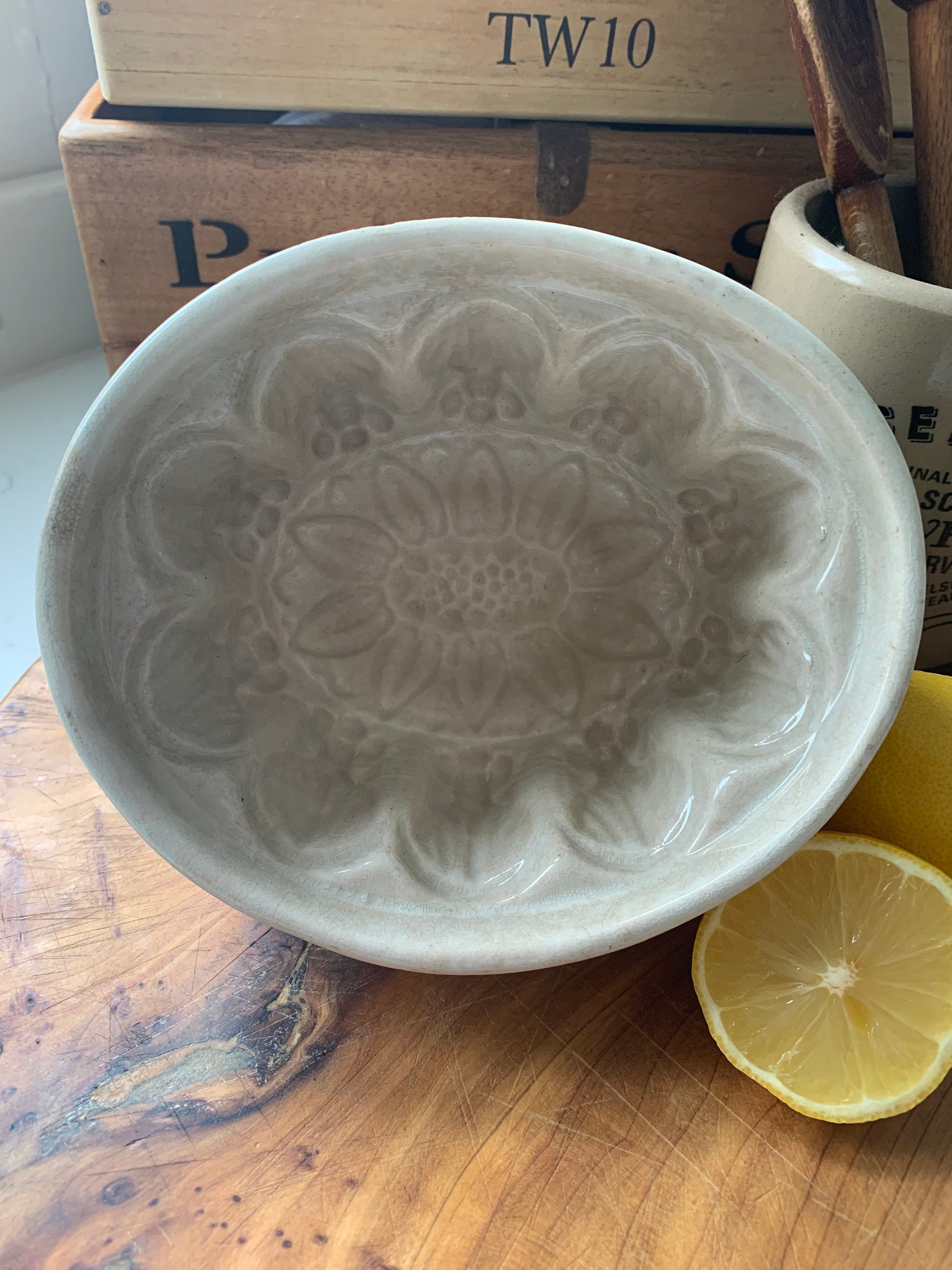 Ironstone vintage jelly mould