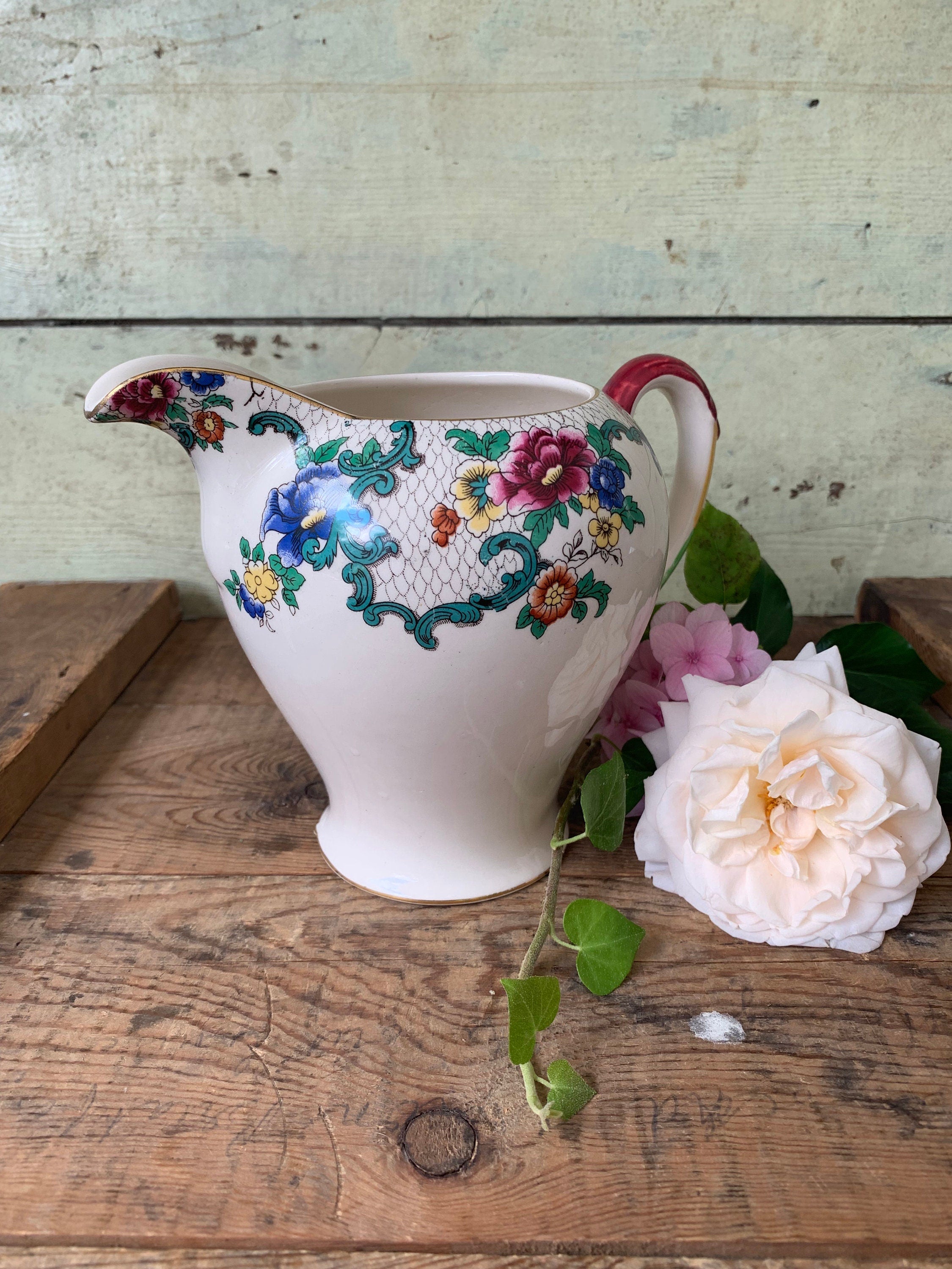 Royal Cauldon, Victoria pattern, large jug