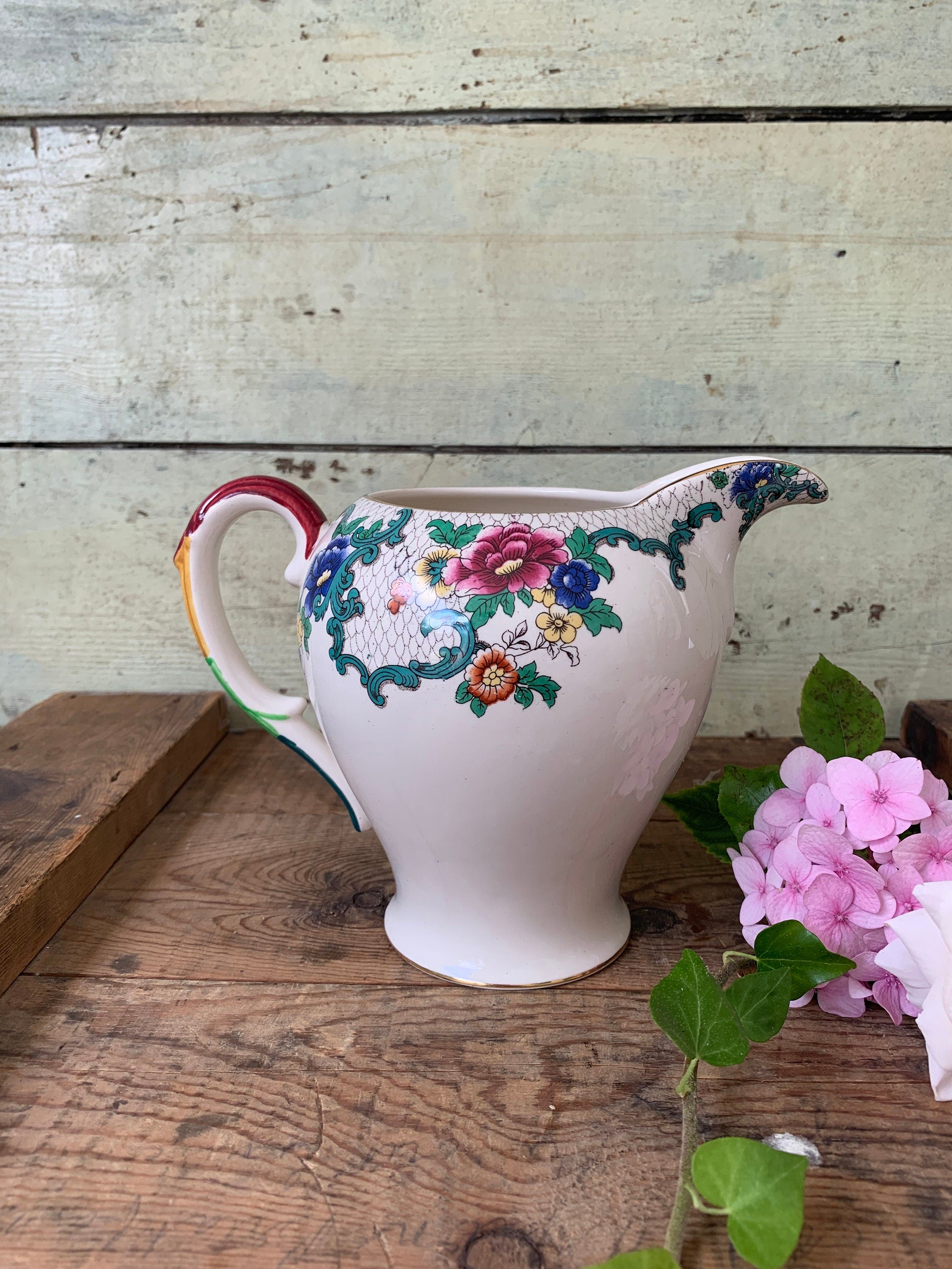 Royal Cauldon, Victoria pattern, large jug