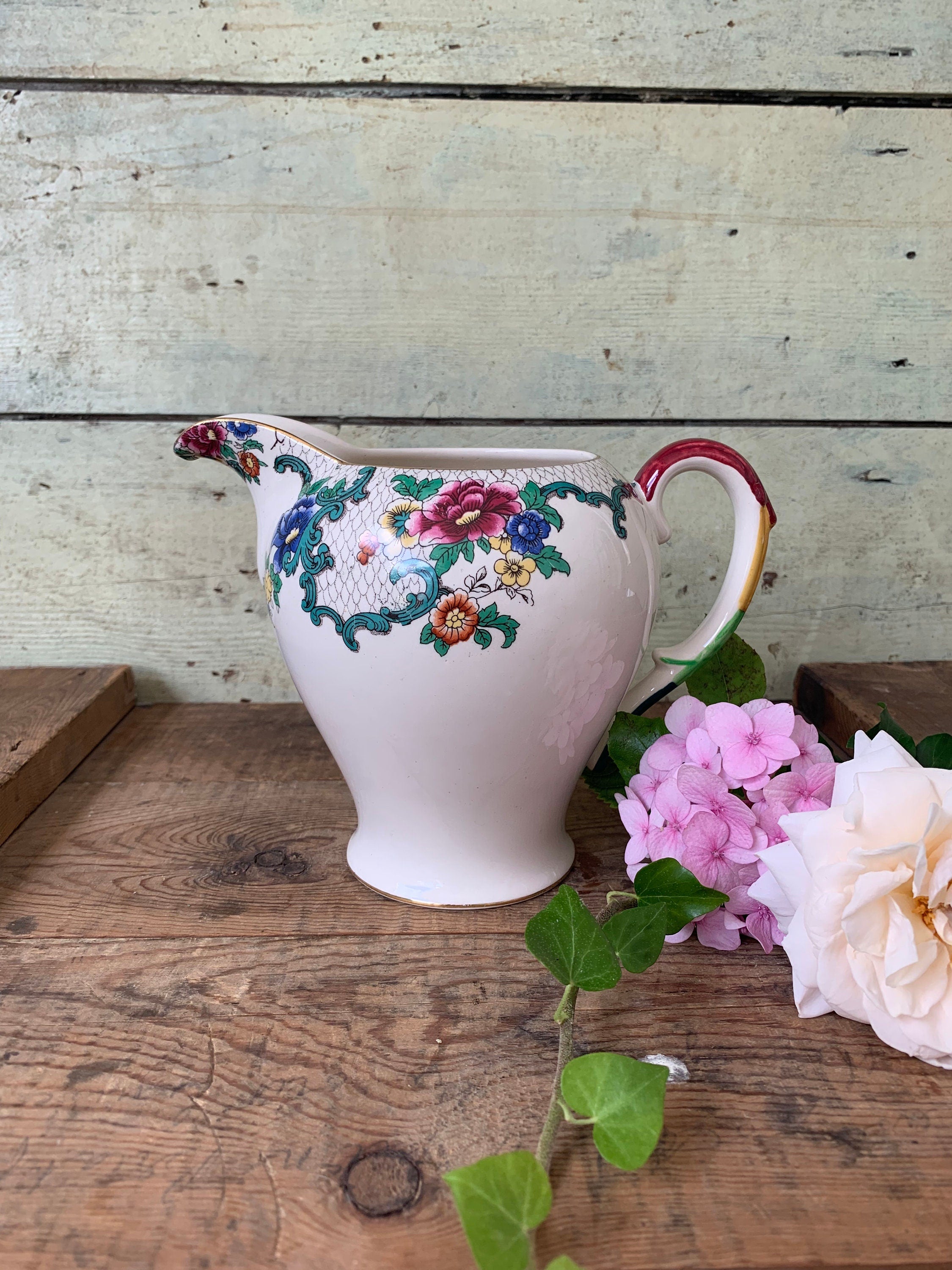 Royal Cauldon, Victoria pattern, large jug