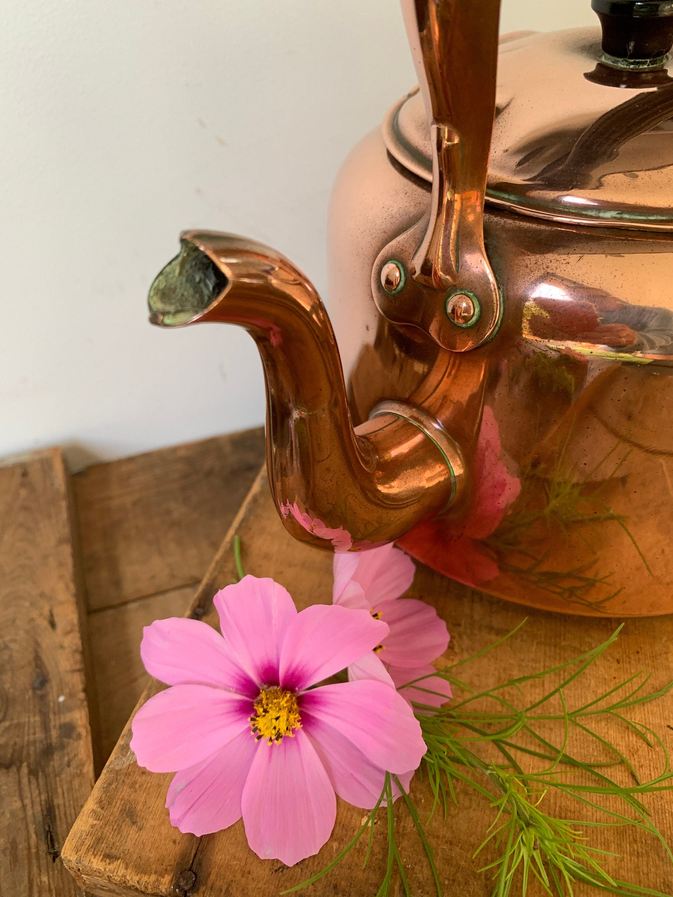 Vintage Decorative Copper Kettle